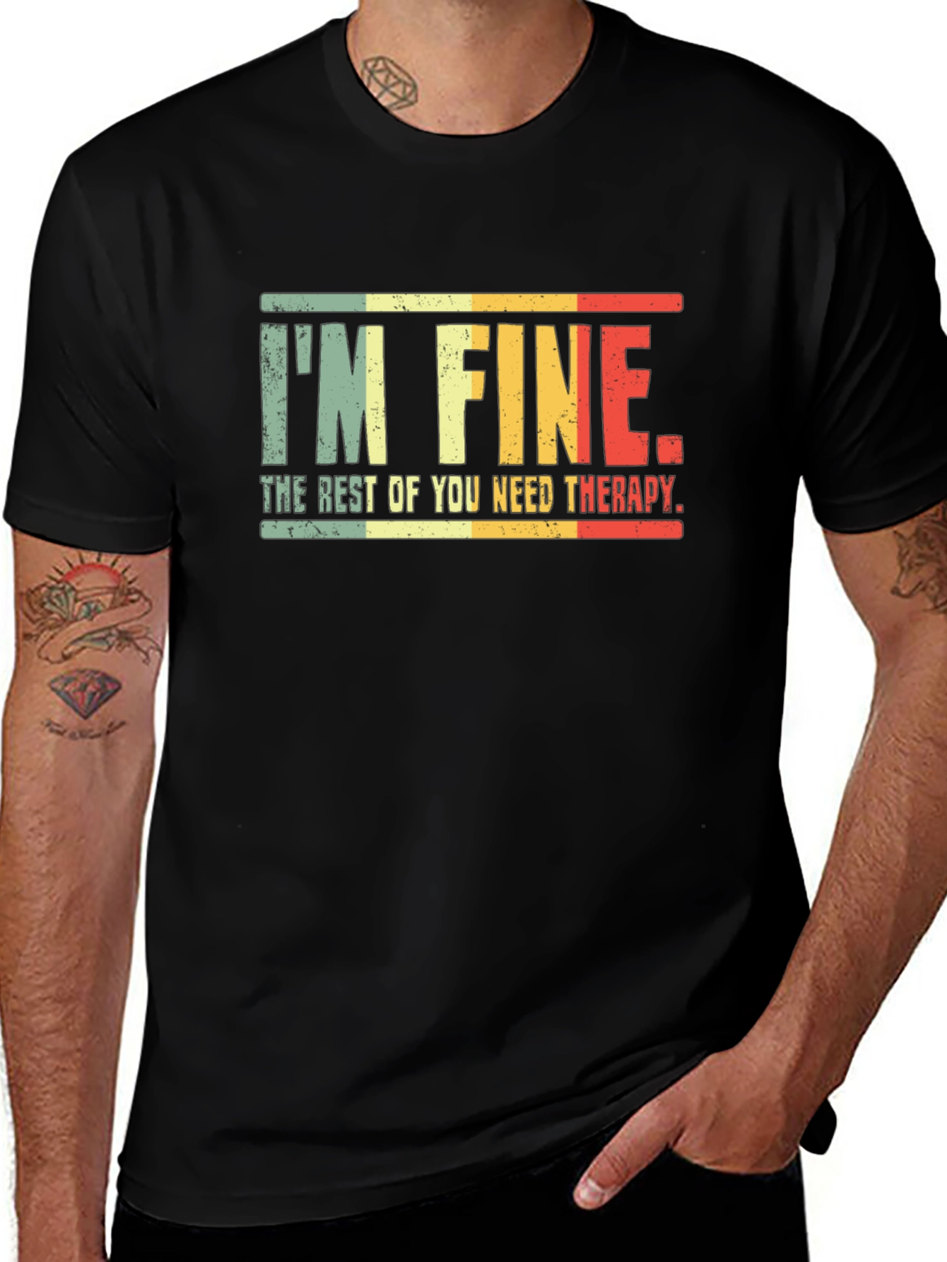 Im Fine You Need Therapy Graphic Tee