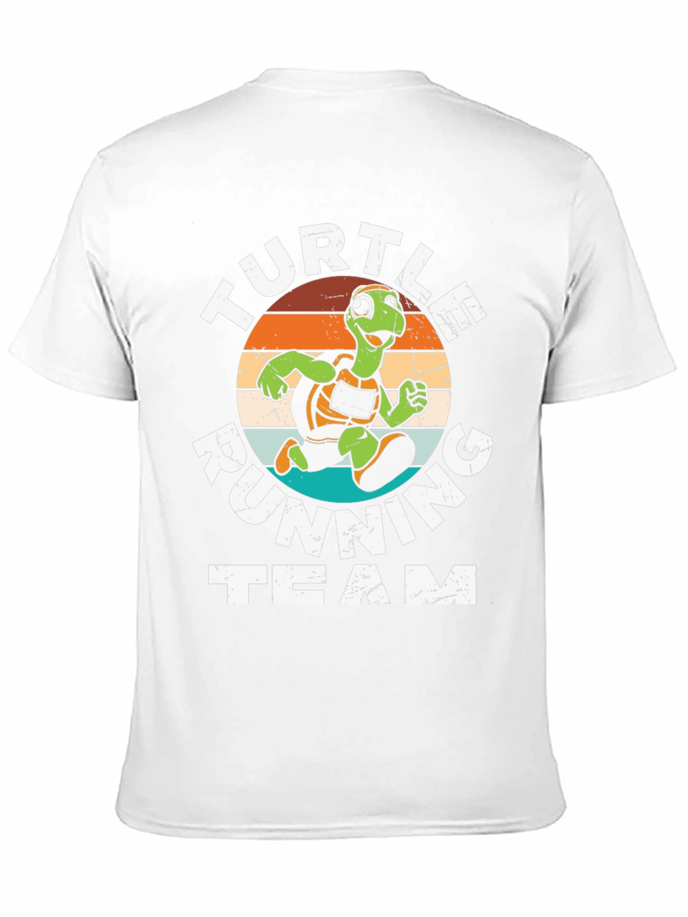 Turtle Running Team Graphic Tee - Black Cotton Blend