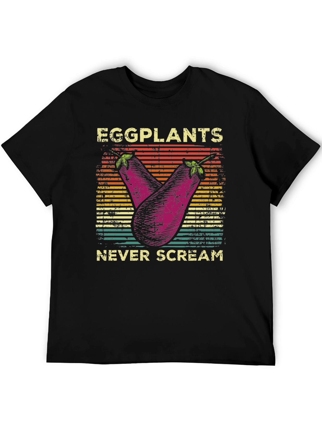 Eggplants Never Scream Graphic Tee