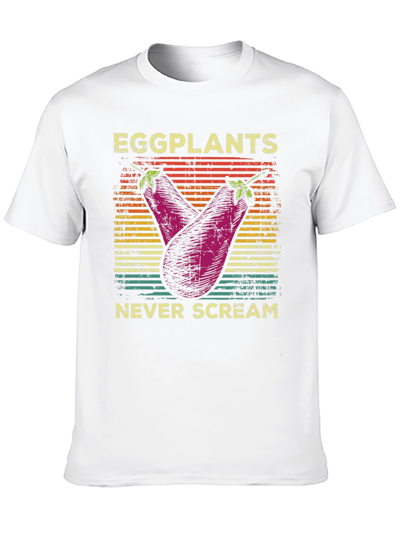 Eggplants Never Scream Graphic Tee