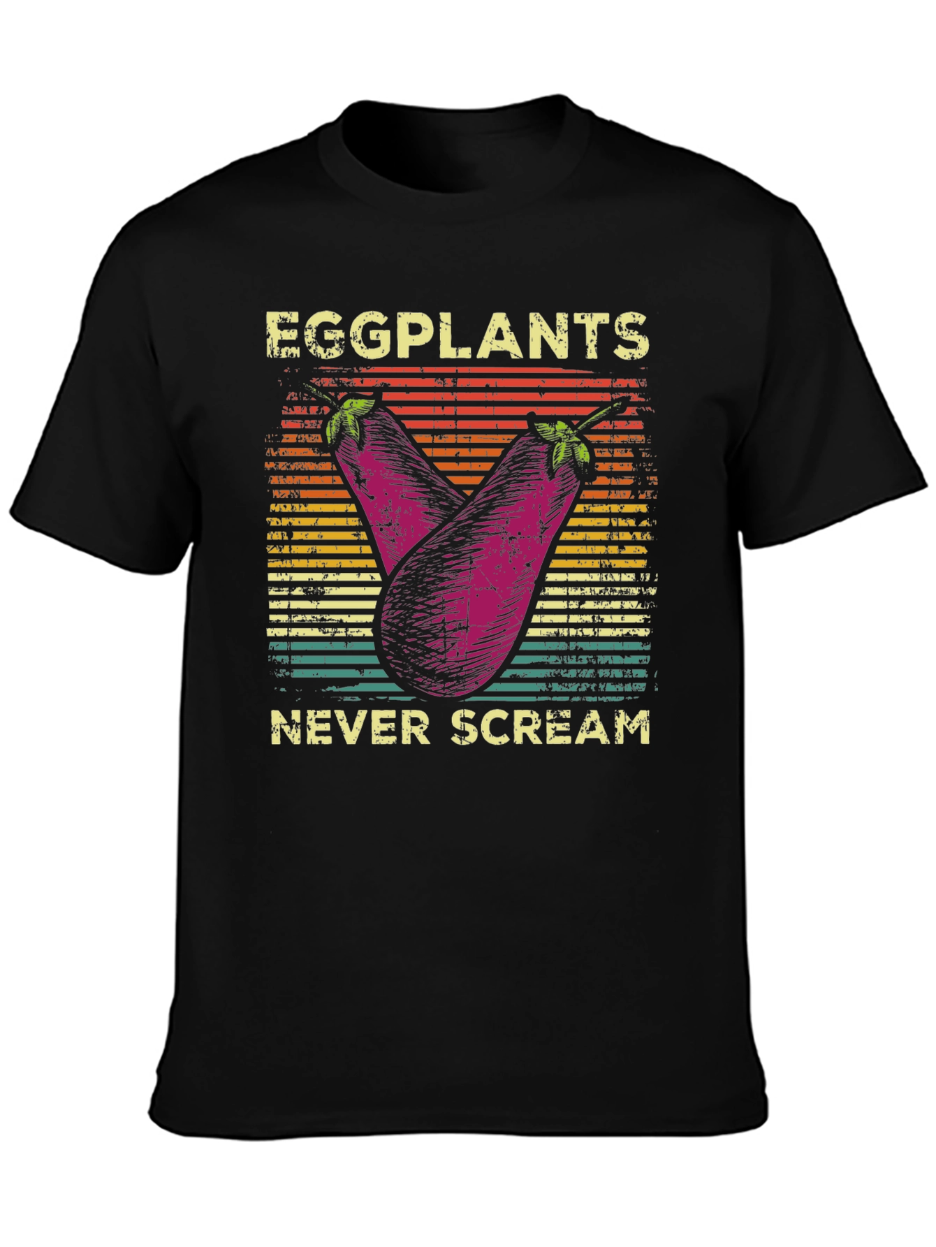Eggplants Never Scream Graphic Tee