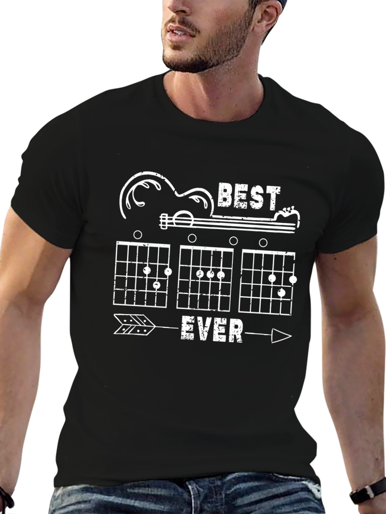 Best Guitar Chords Ever Black T-Shirt