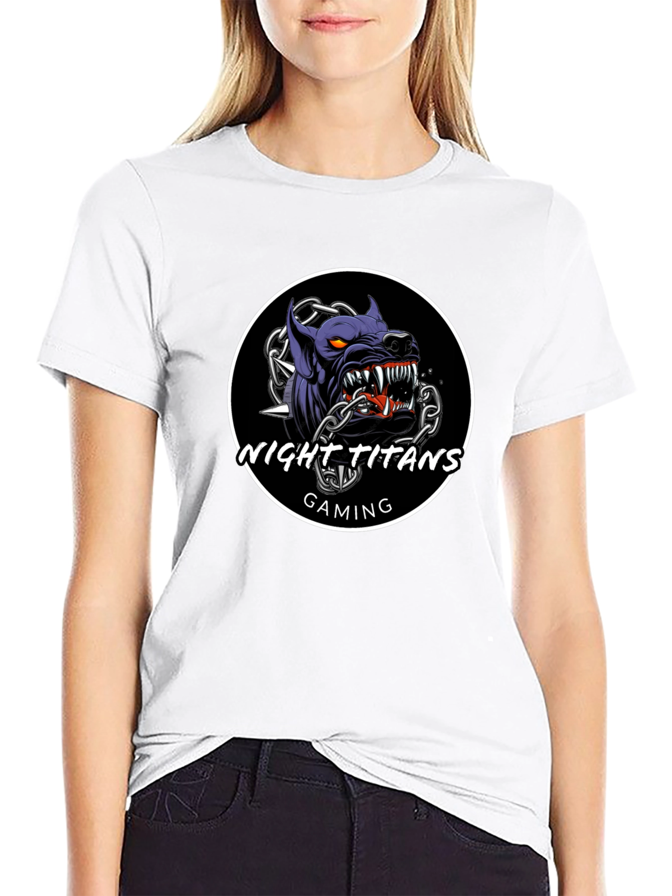 Night Titans Gaming Black T-Shirt