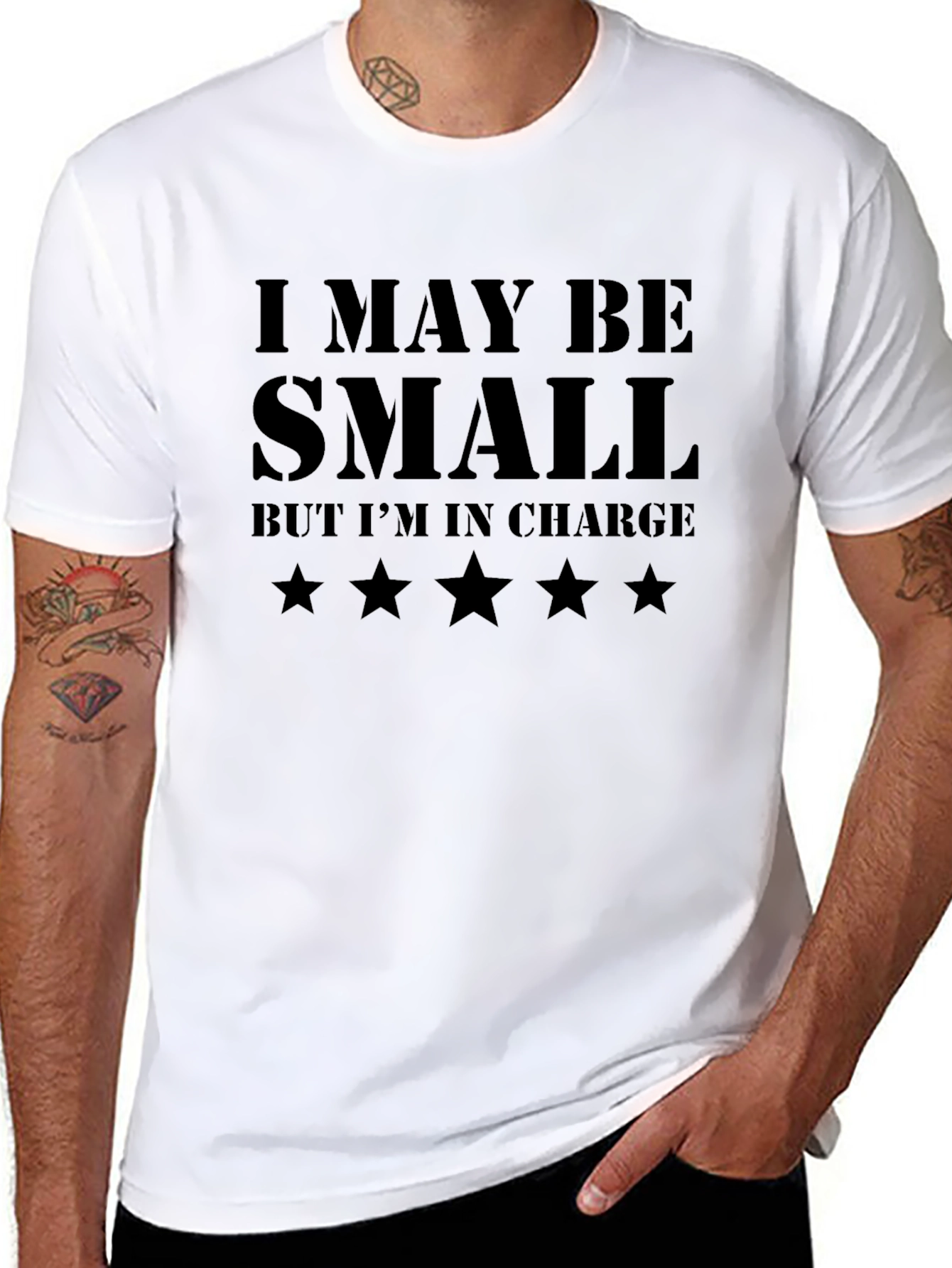 I May Be Small T-Shirt - Black Graphic Tee