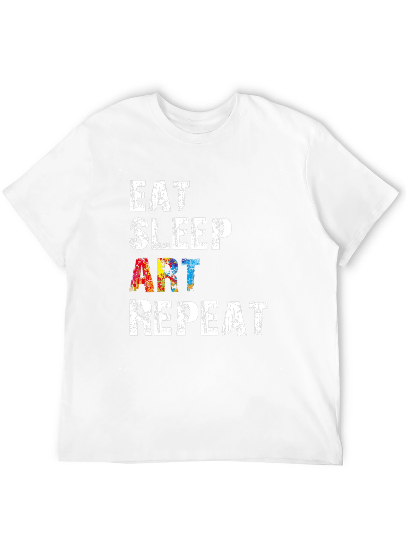 Eat Sleep Art Repeat Black Graphic T-Shirt