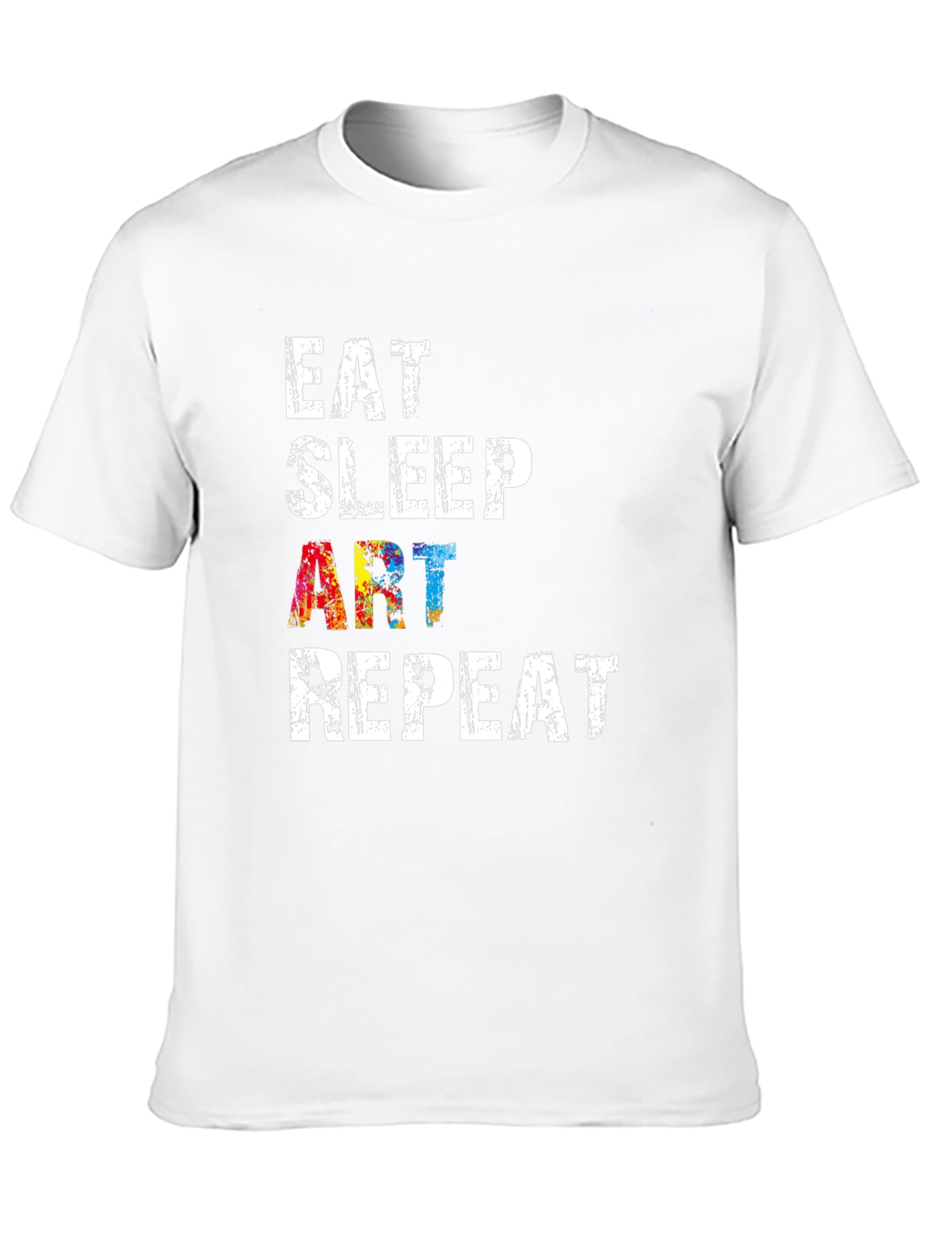 Eat Sleep Art Repeat Black Graphic T-Shirt