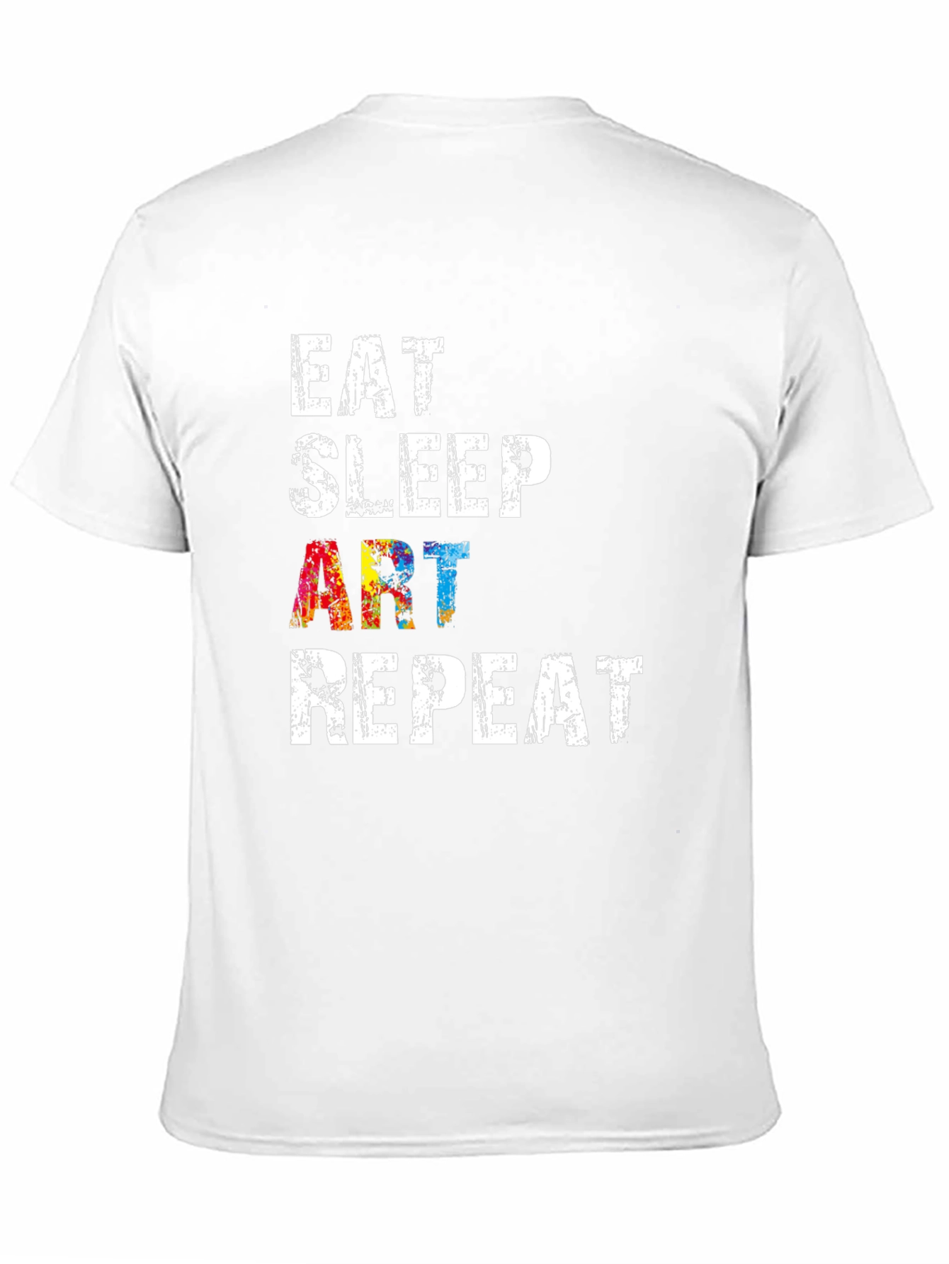 Eat Sleep Art Repeat Black Graphic T-Shirt