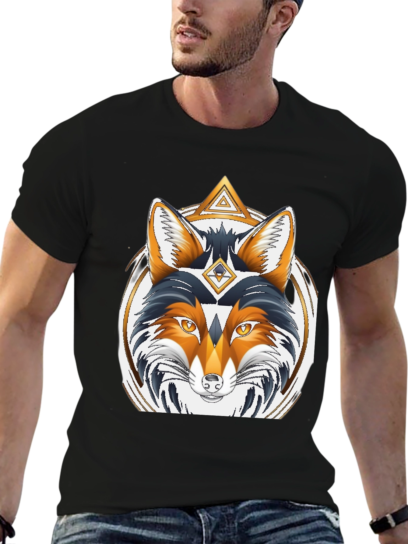 Fox Graphic Tee - Mens Black T-Shirt