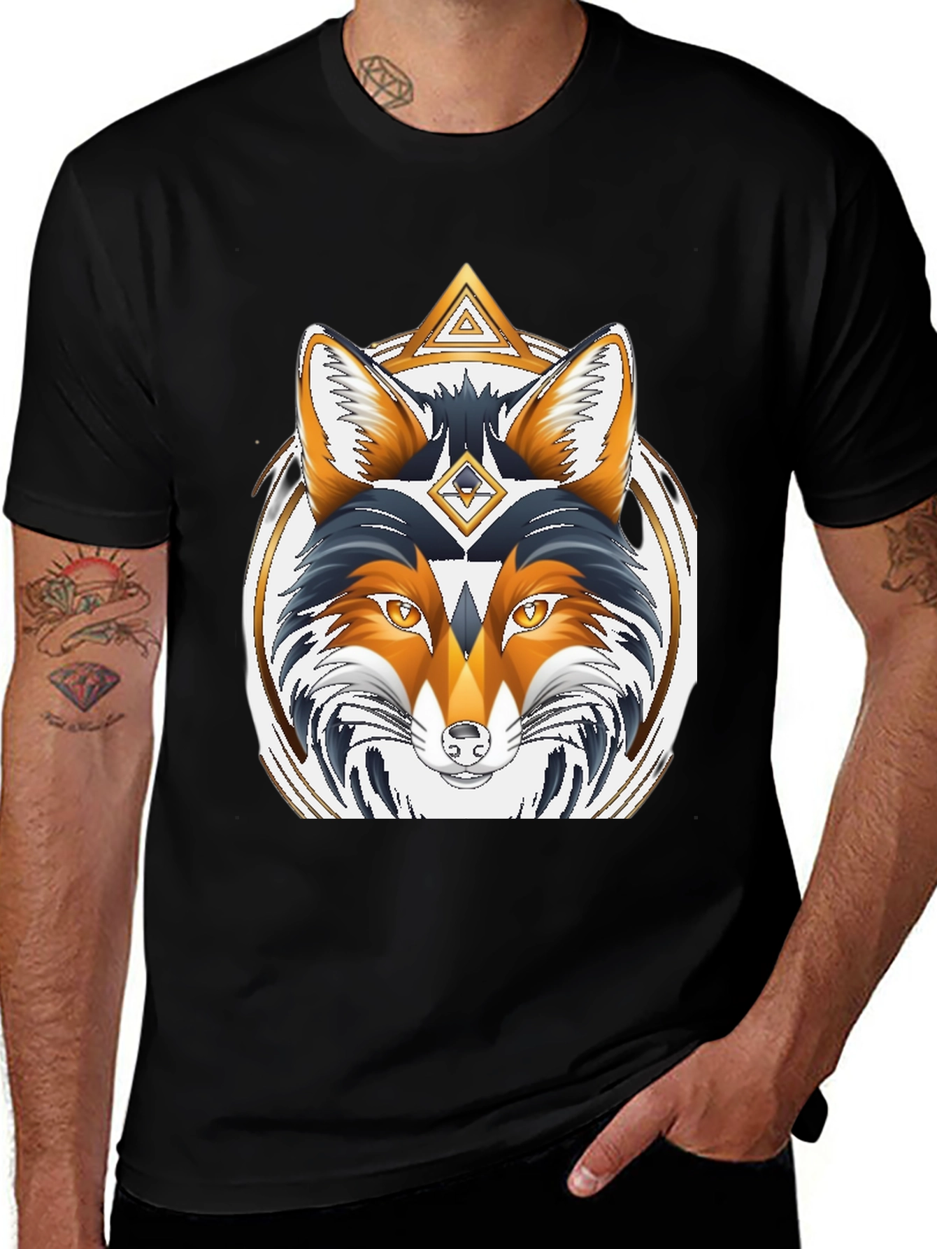 Fox Graphic Tee - Mens Black T-Shirt