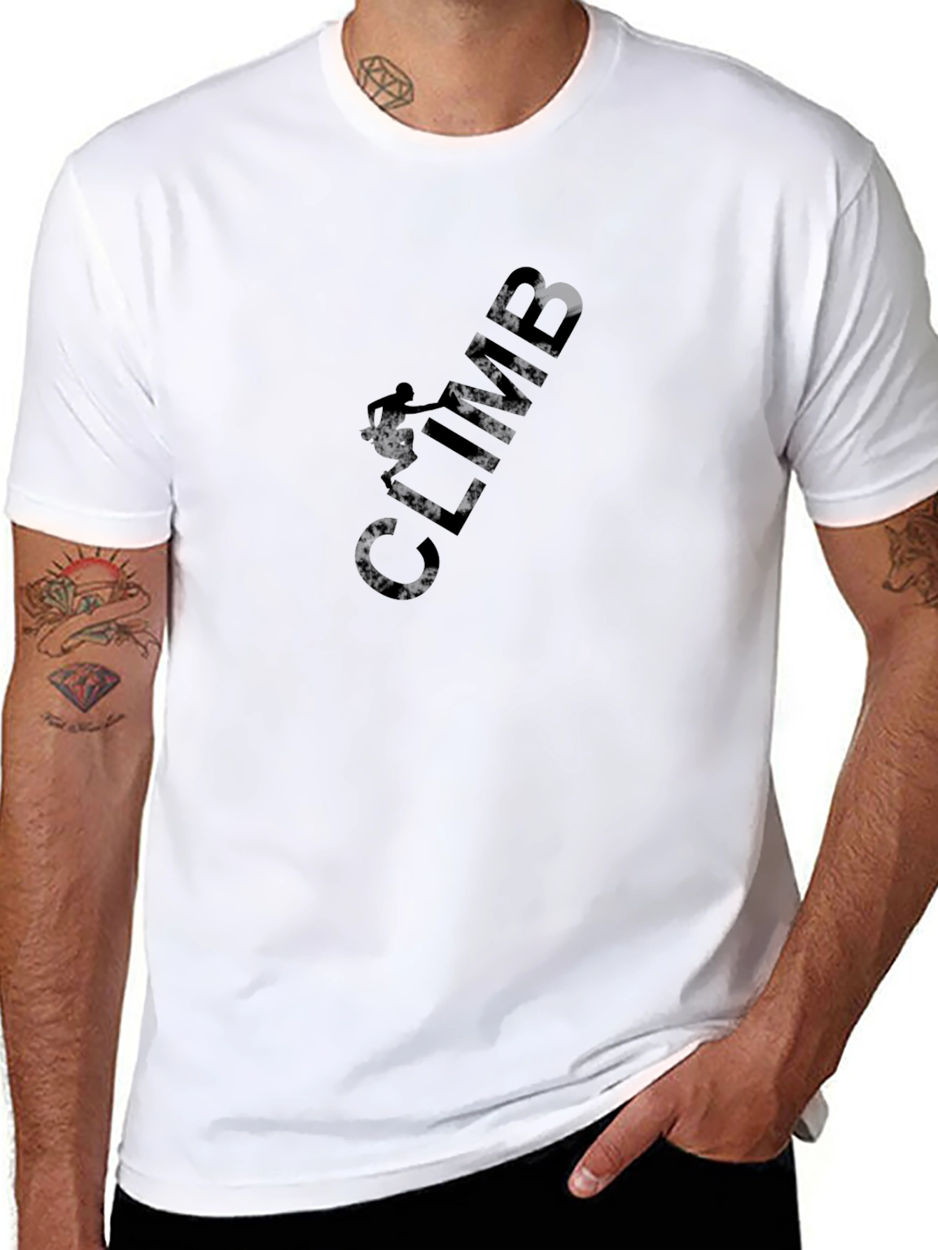 Black Climb Graphic T-Shirt