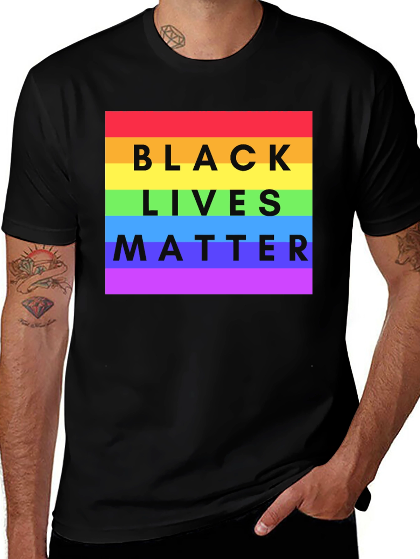 Black Lives Matter LGBTQ+ Pride T-Shirt