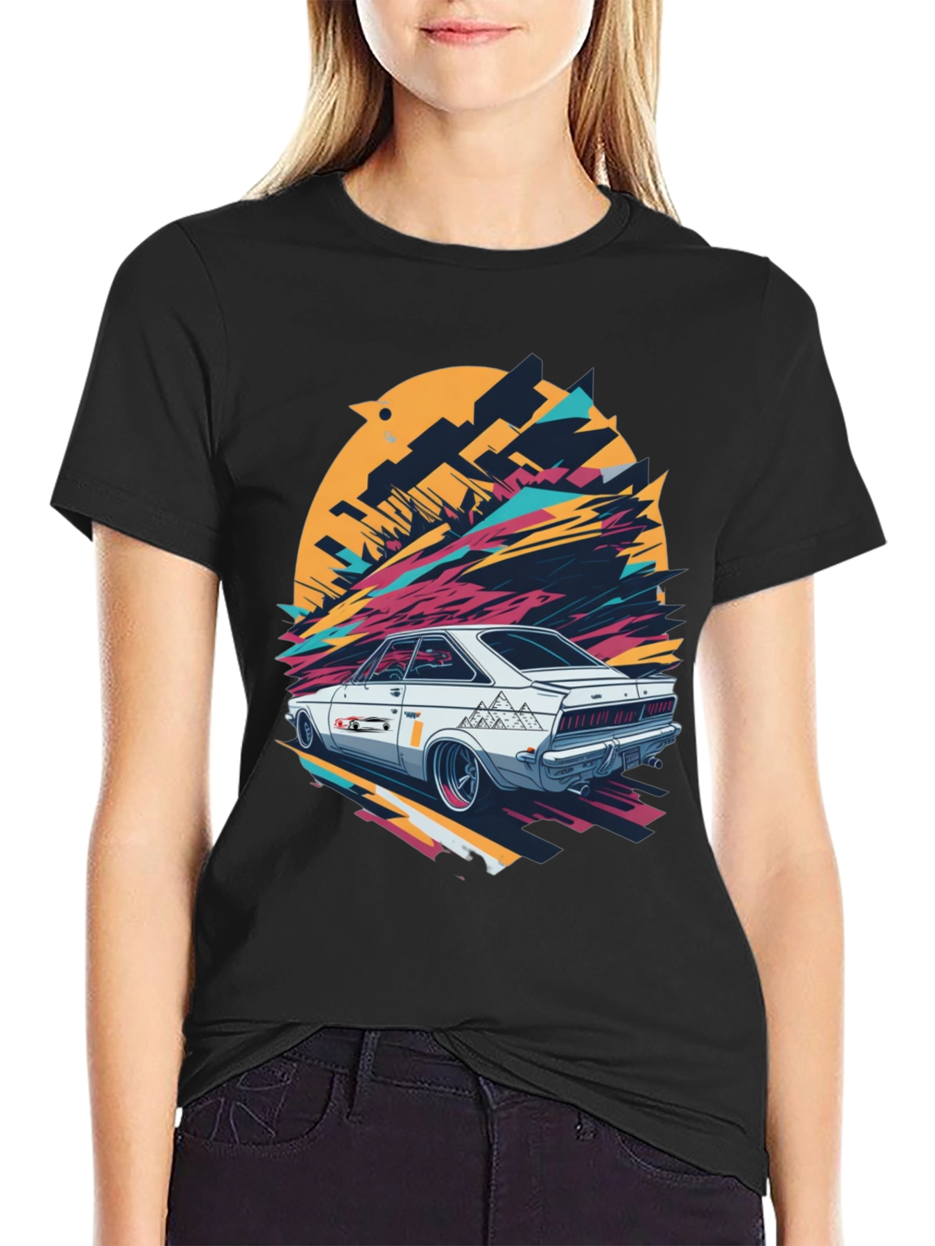 Retro Car Graphic T-Shirt - Cool Automotive Design