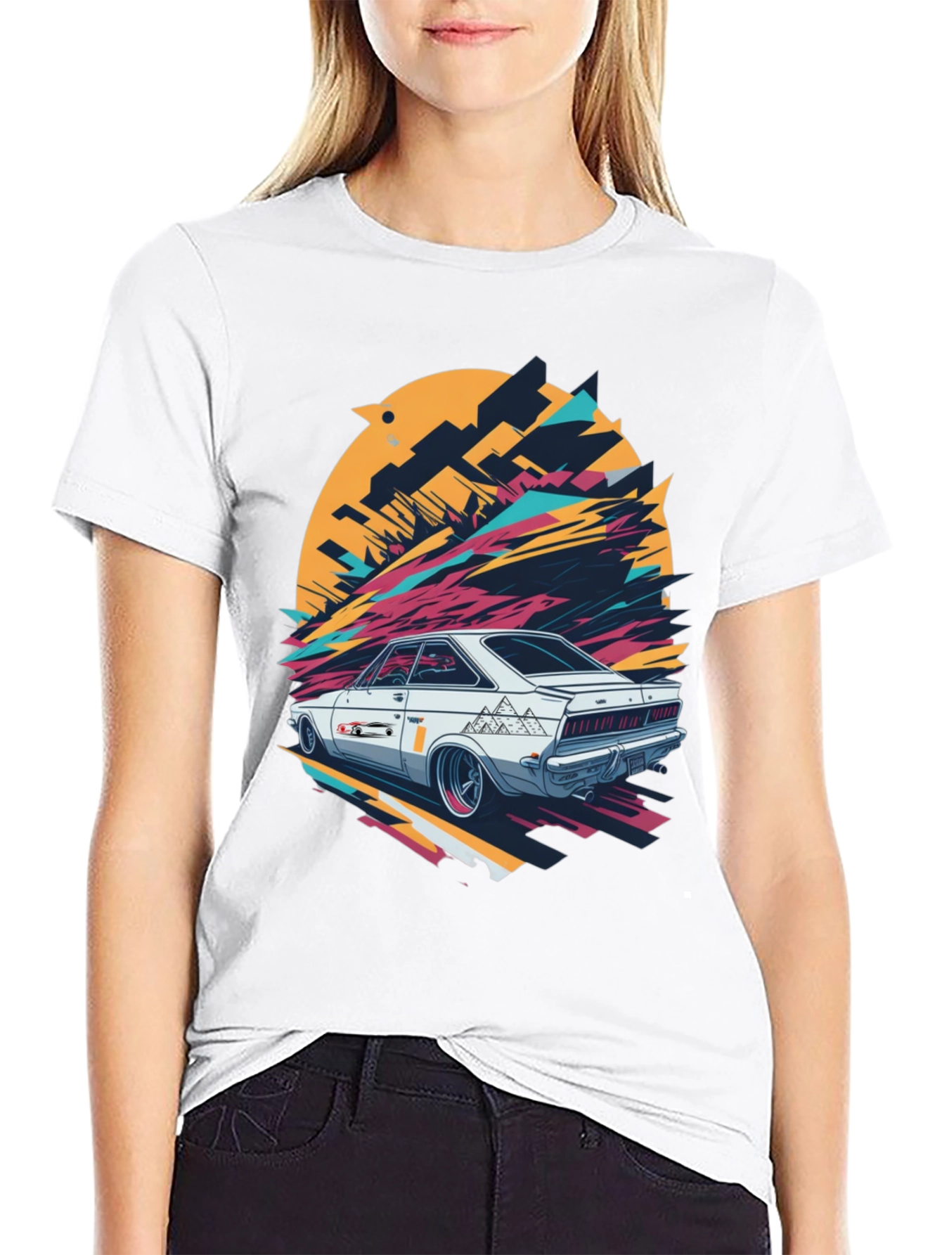 Retro Car Graphic T-Shirt - Cool Automotive Design