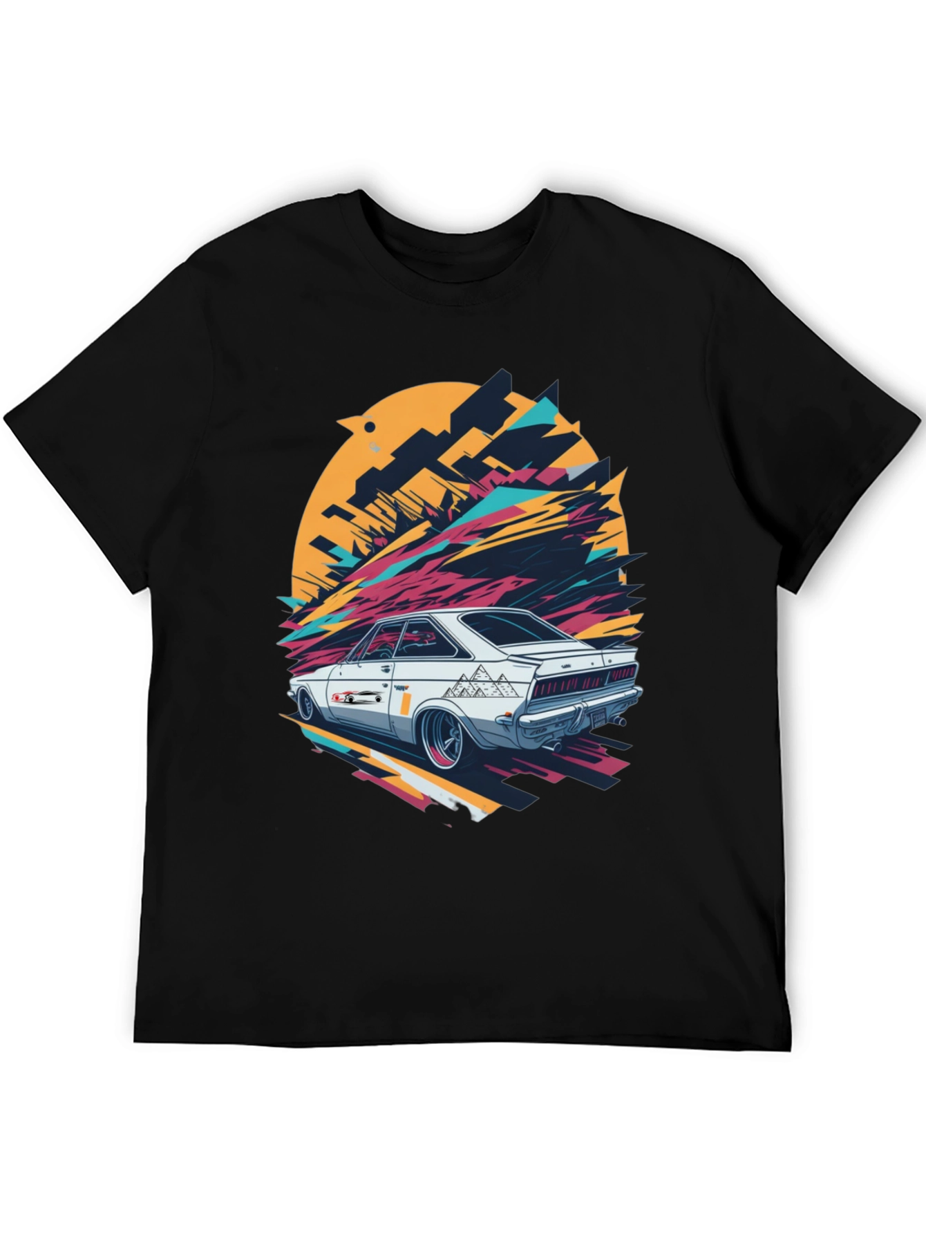 Retro Car Graphic T-Shirt - Cool Automotive Design
