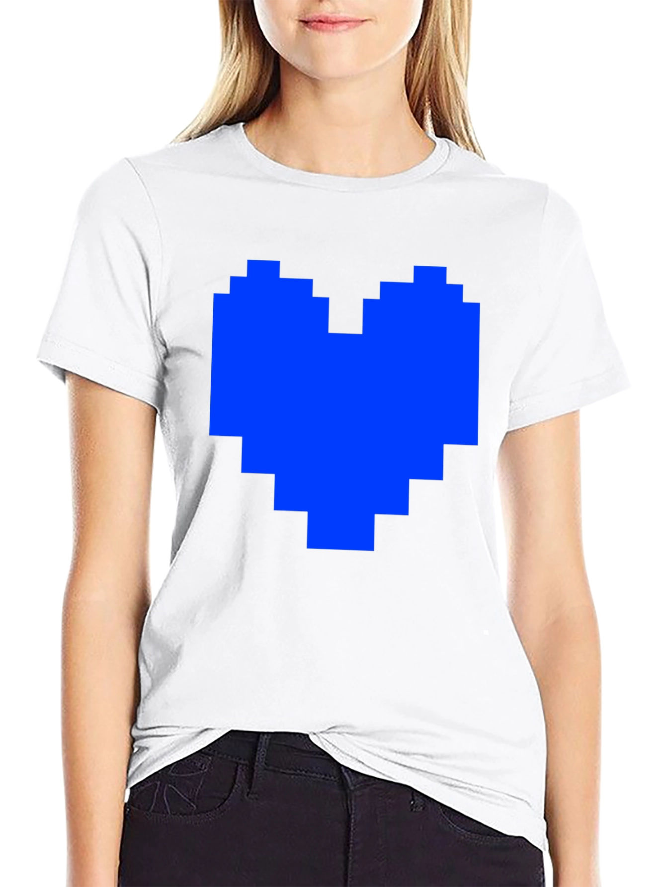 Pixel Heart Black T-Shirt