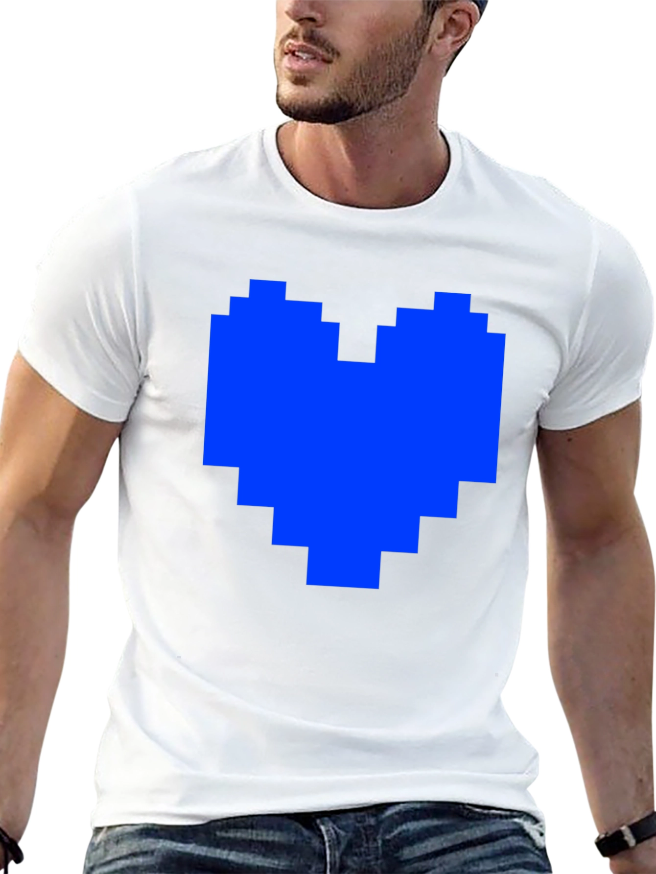 Pixel Heart Black T-Shirt