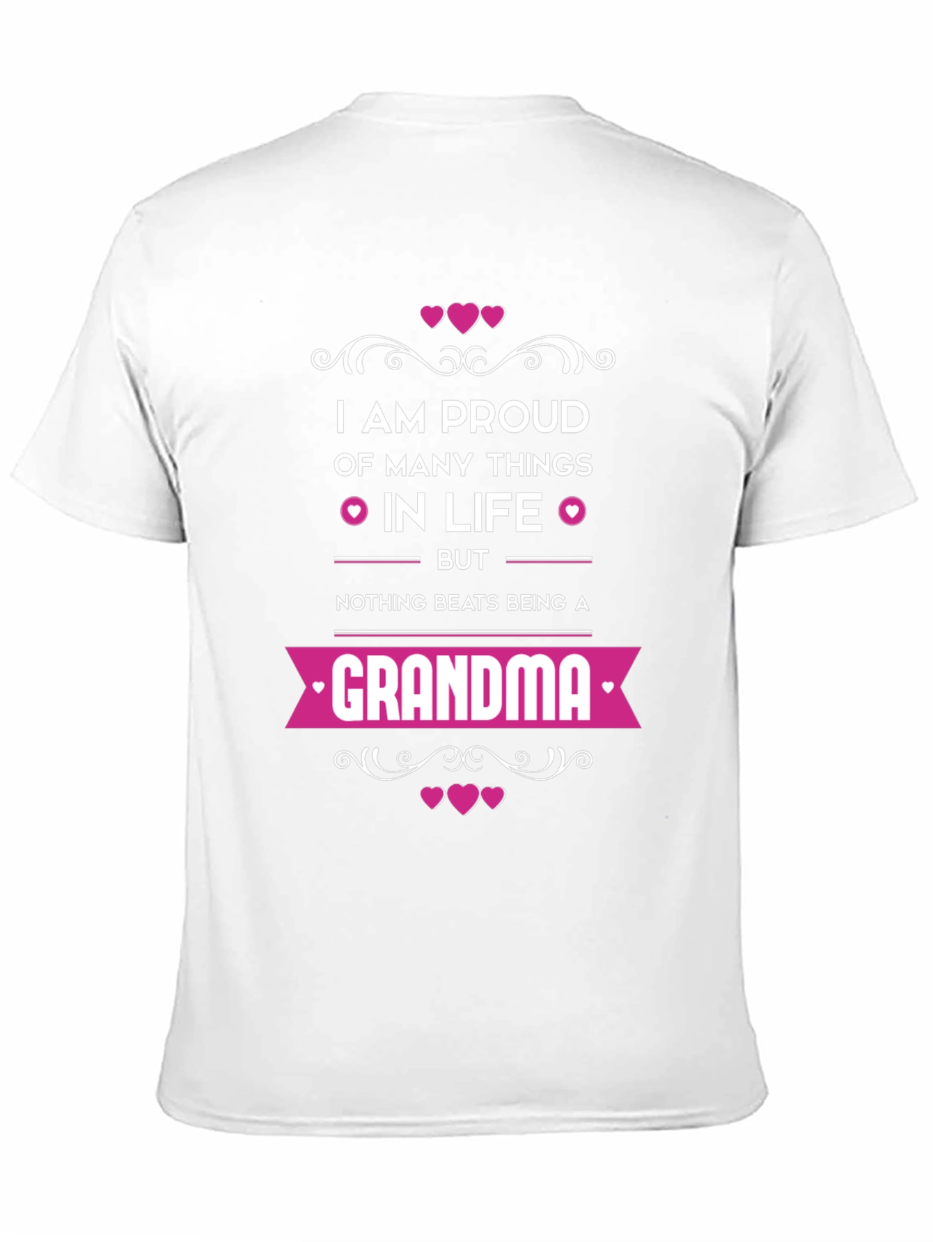 Proud Grandma T-Shirt - Black Graphic Tee