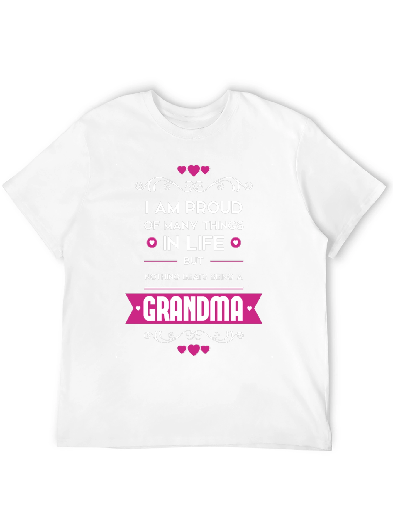 Proud Grandma T-Shirt - Black Graphic Tee