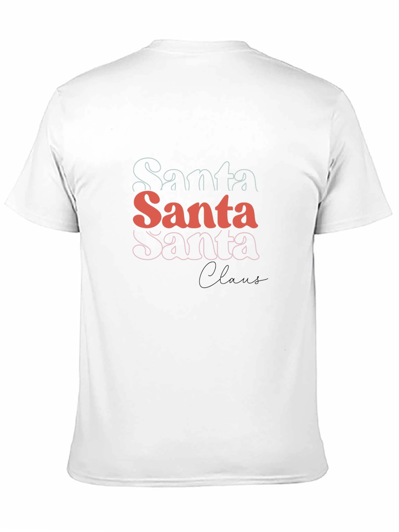 Santa Claus Stacked Graphic Tee