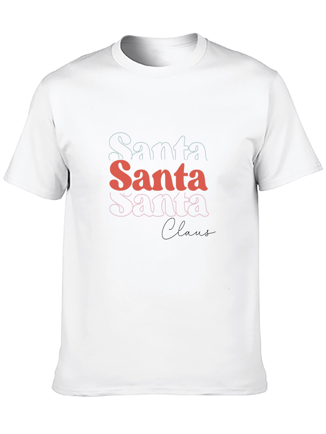 Santa Claus Stacked Graphic Tee