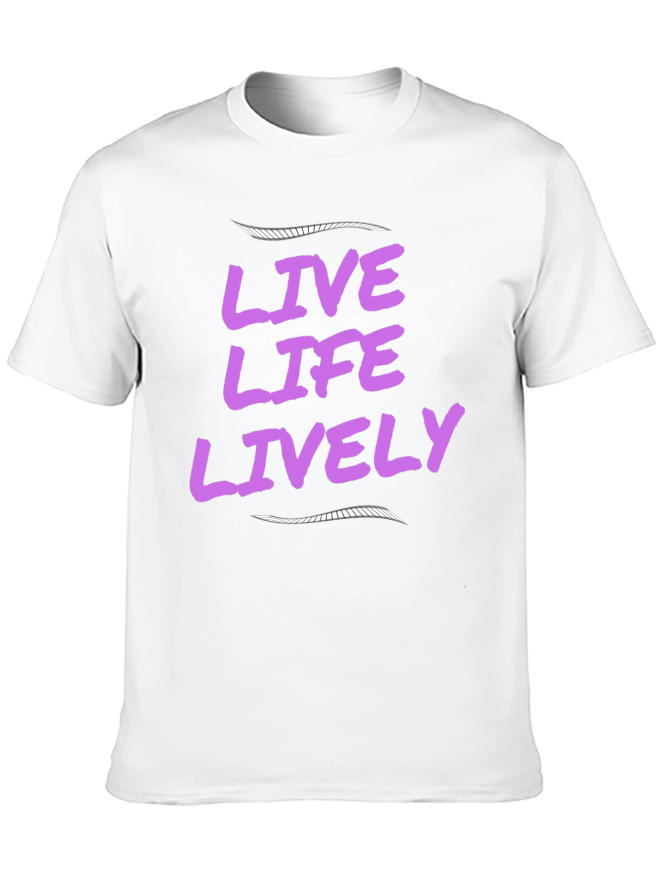 Live Life Lively Black T-Shirt