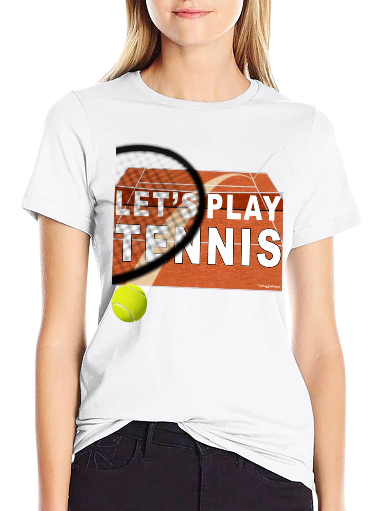 Lets Play Tennis Graphic Tee