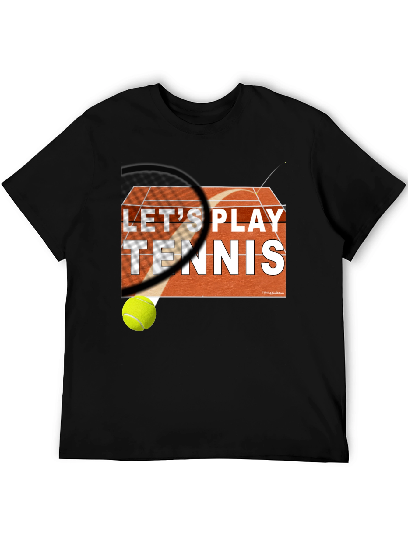 Lets Play Tennis Graphic Tee