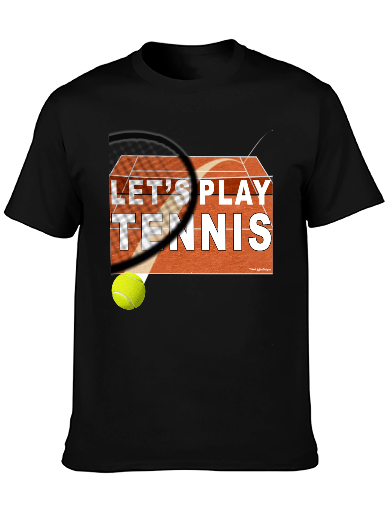 Lets Play Tennis Graphic Tee