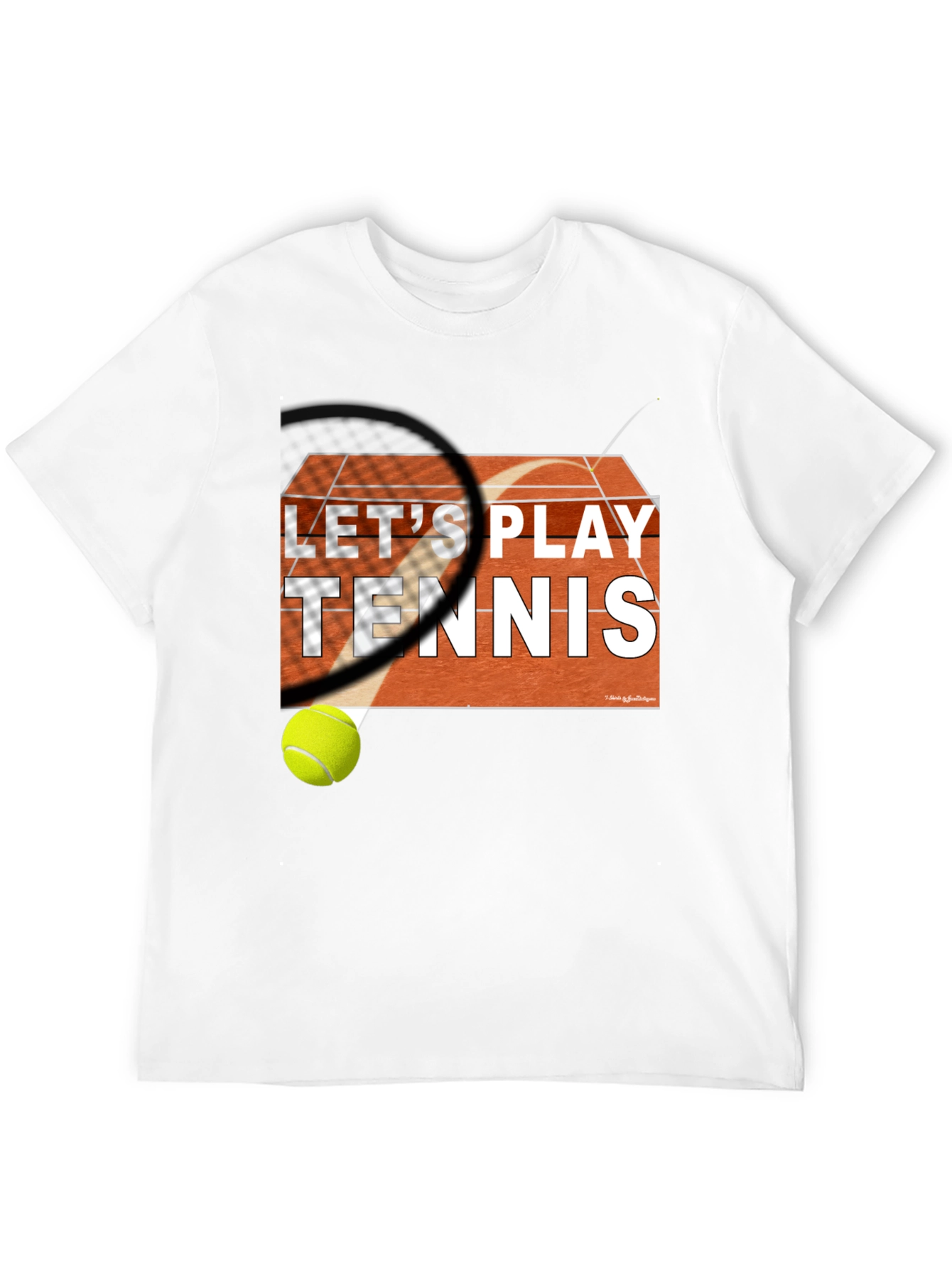 Lets Play Tennis Graphic Tee
