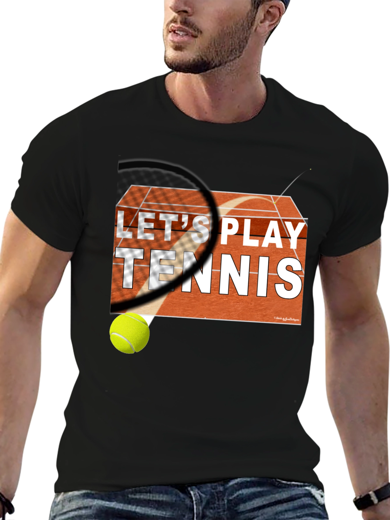 Lets Play Tennis Graphic Tee