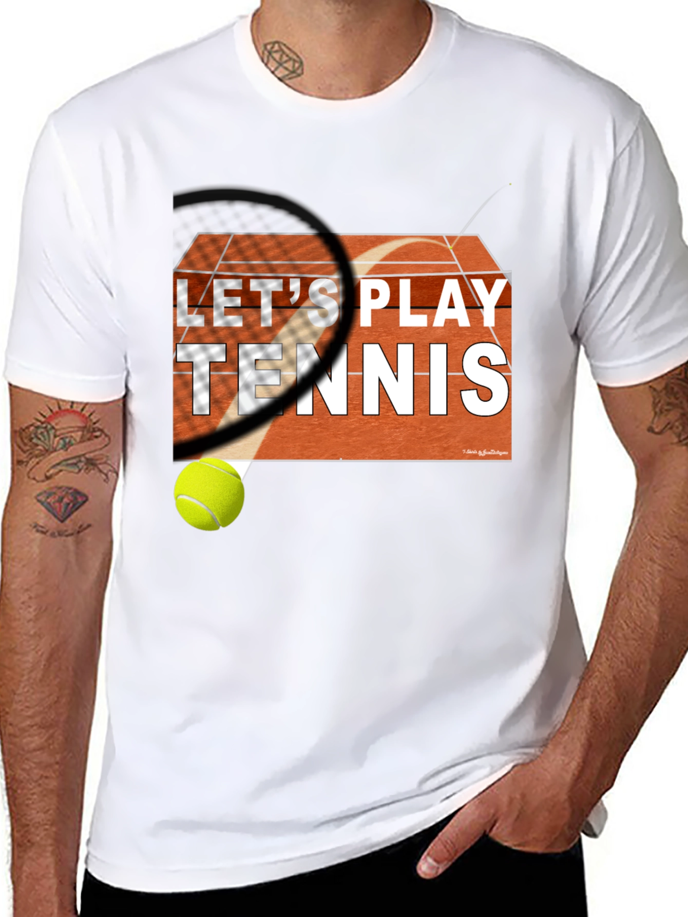 Lets Play Tennis Graphic Tee