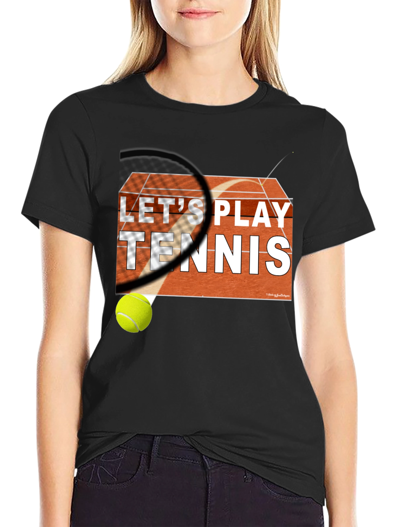 Lets Play Tennis Graphic Tee