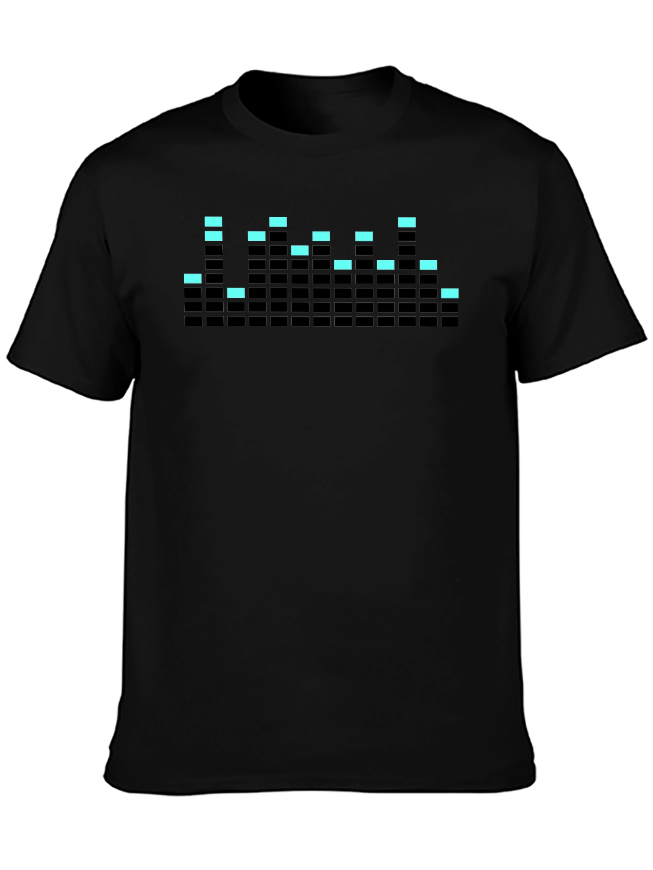 Retro Equalizer Graphic Tee - Black
