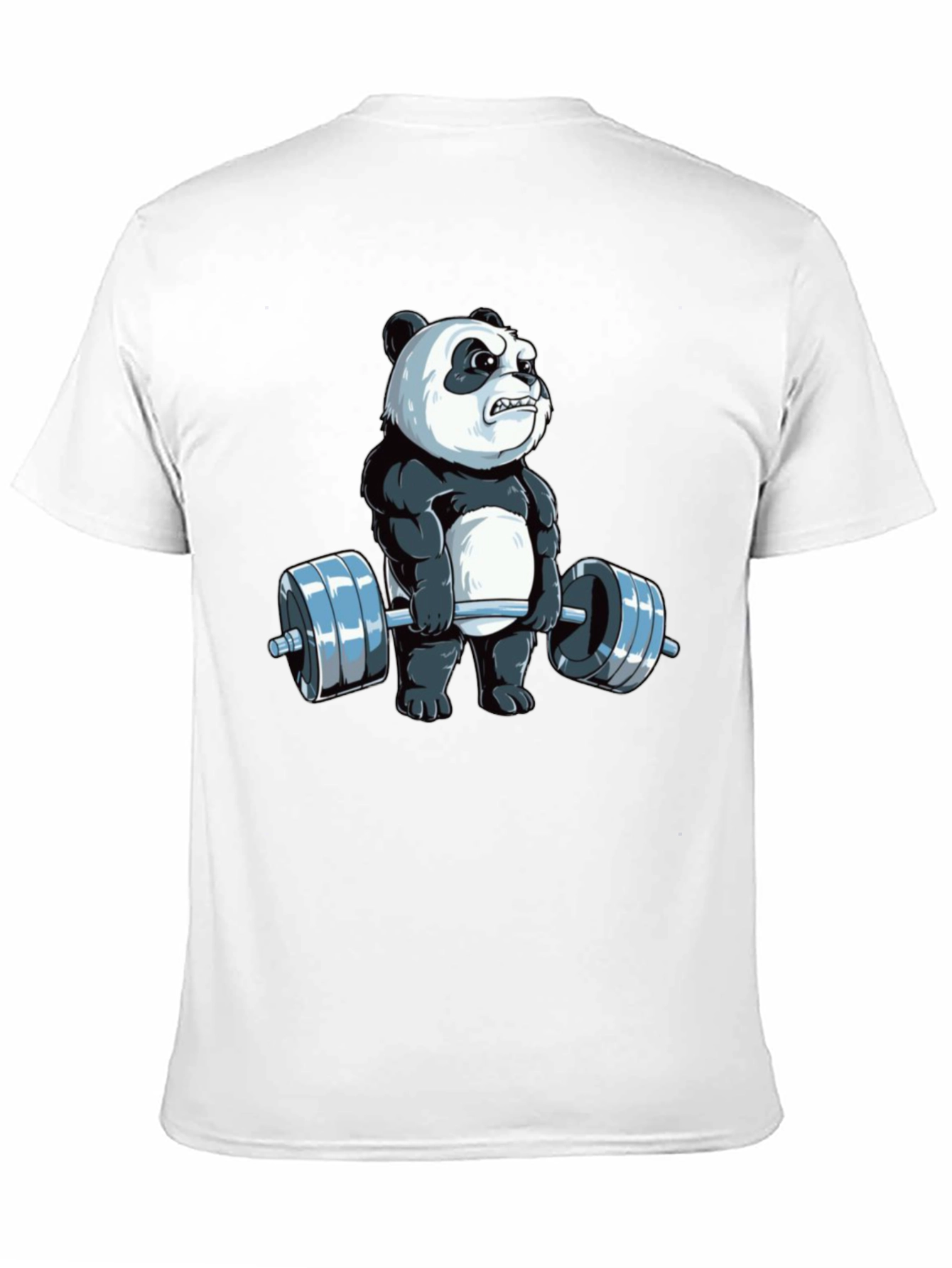 Weightlifting Panda T-Shirt - Black Cotton Tee