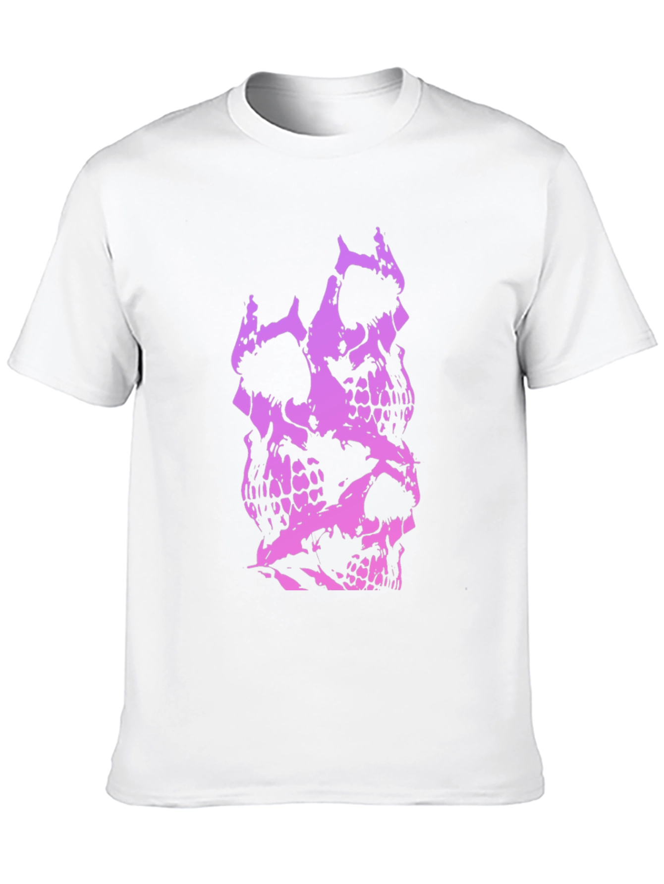 Skull Stack Graphic Tee - Black