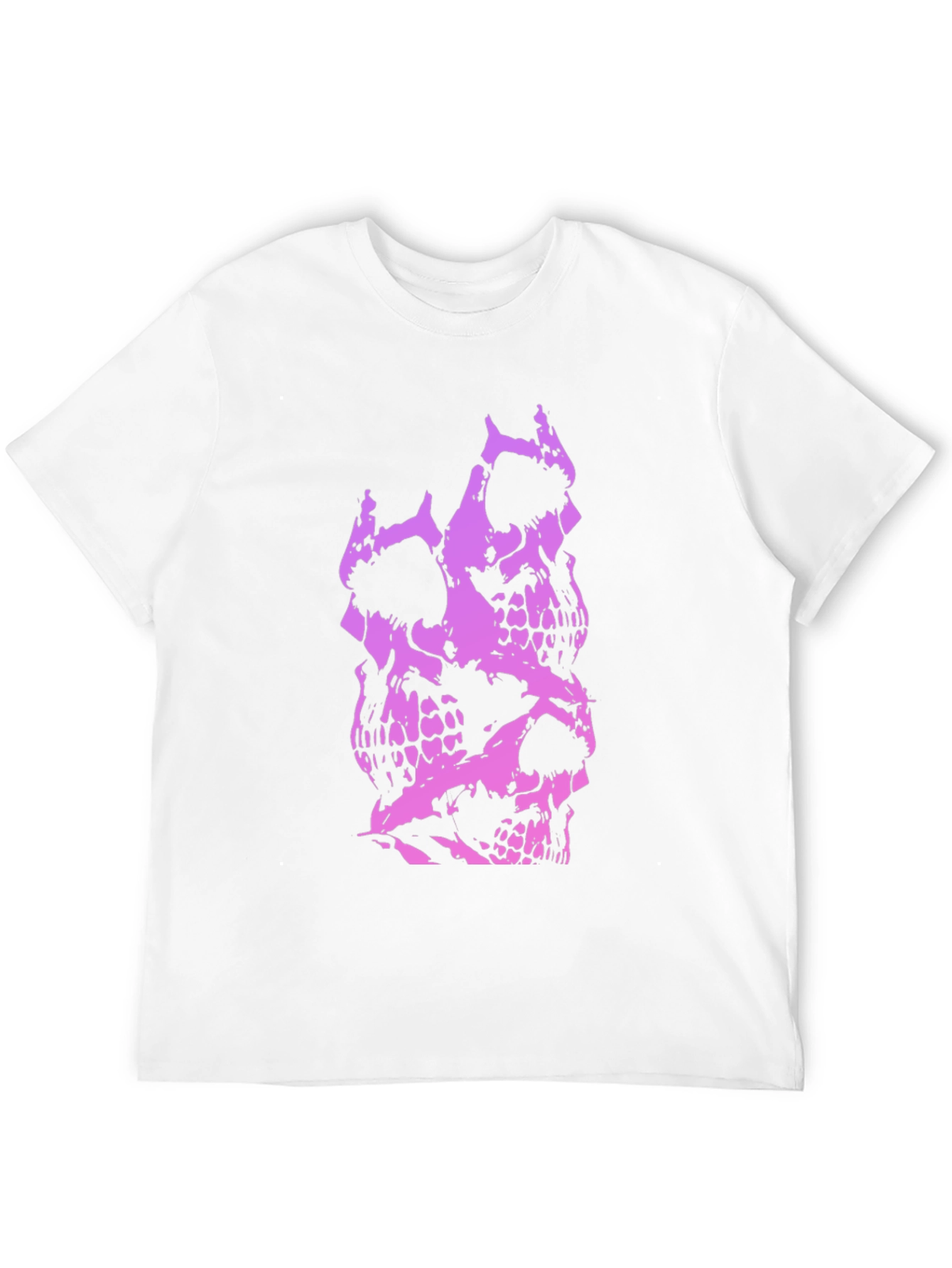 Skull Stack Graphic Tee - Black