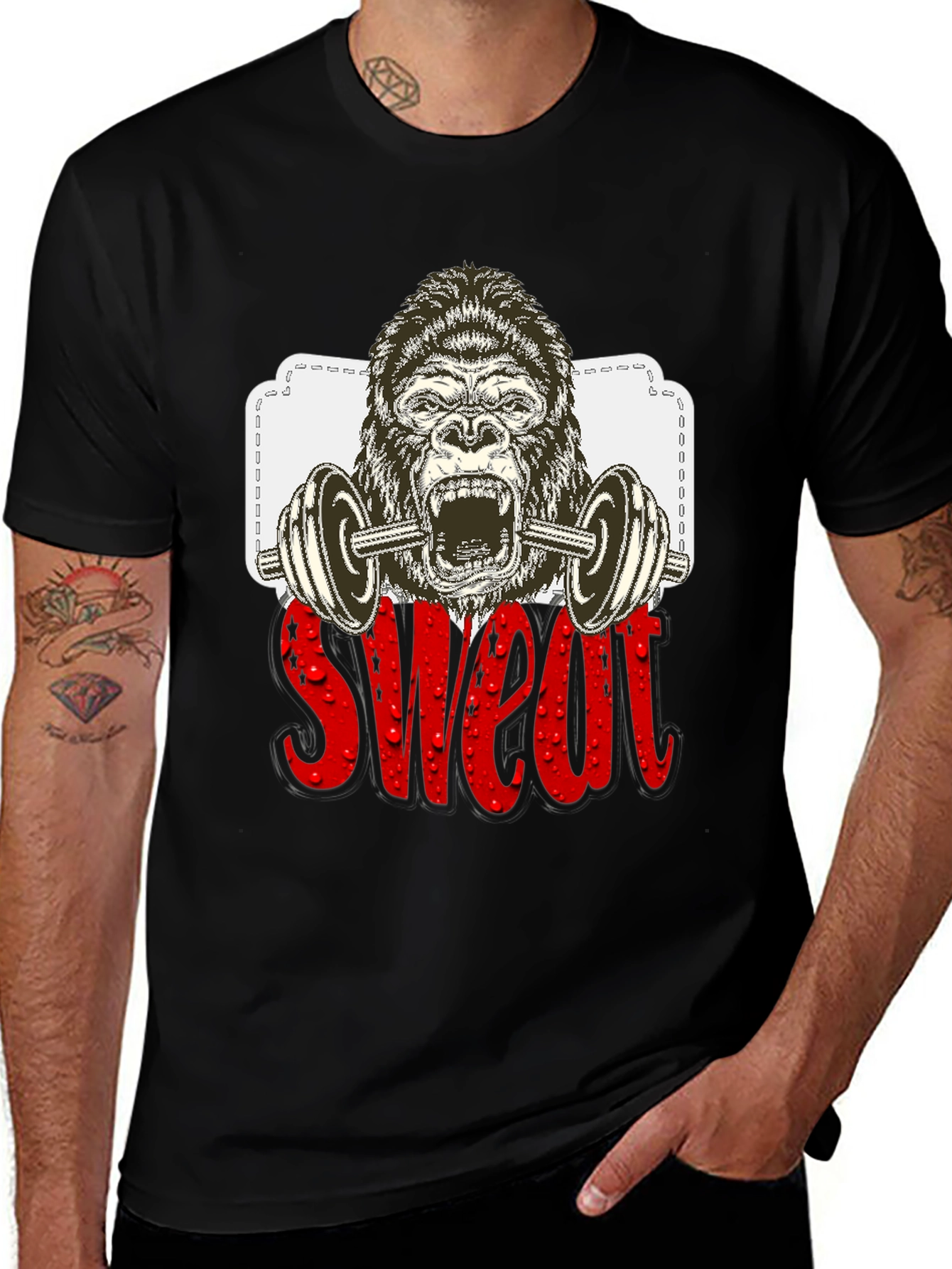 Gorilla Sweat Black T-Shirt
