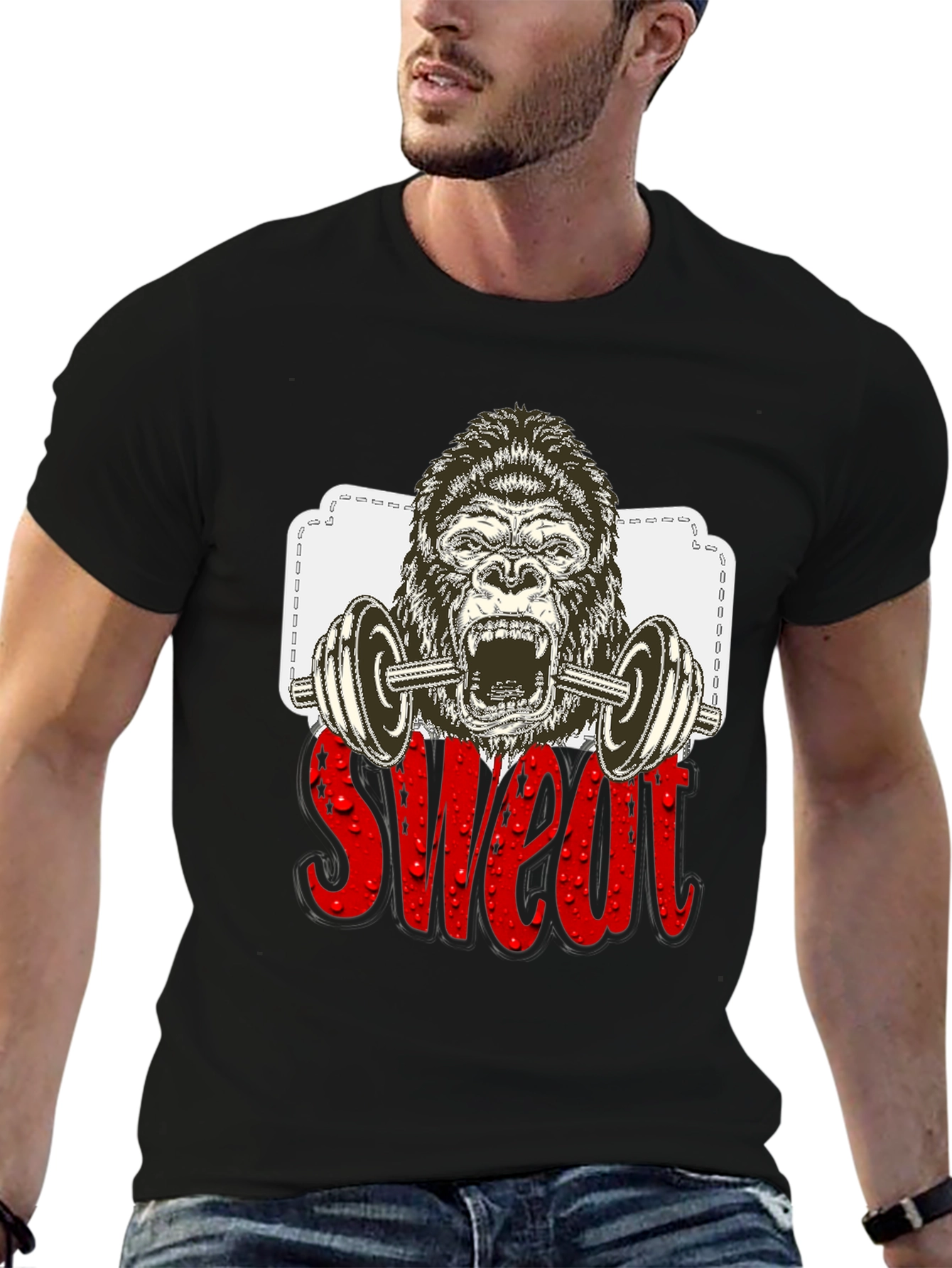 Gorilla Sweat Black T-Shirt