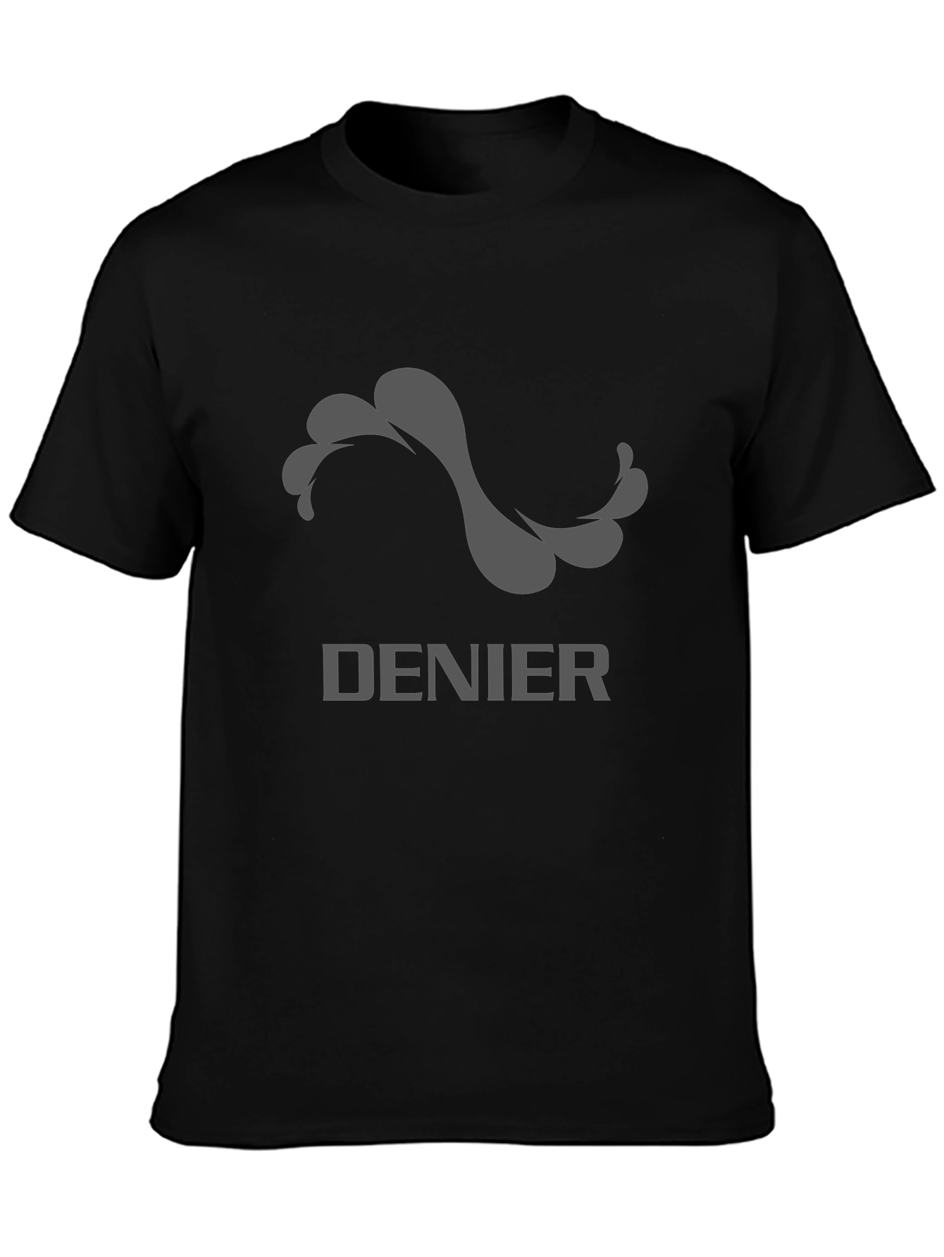 Denier Graphic Tee - Stylish Mens Black T-Shirt