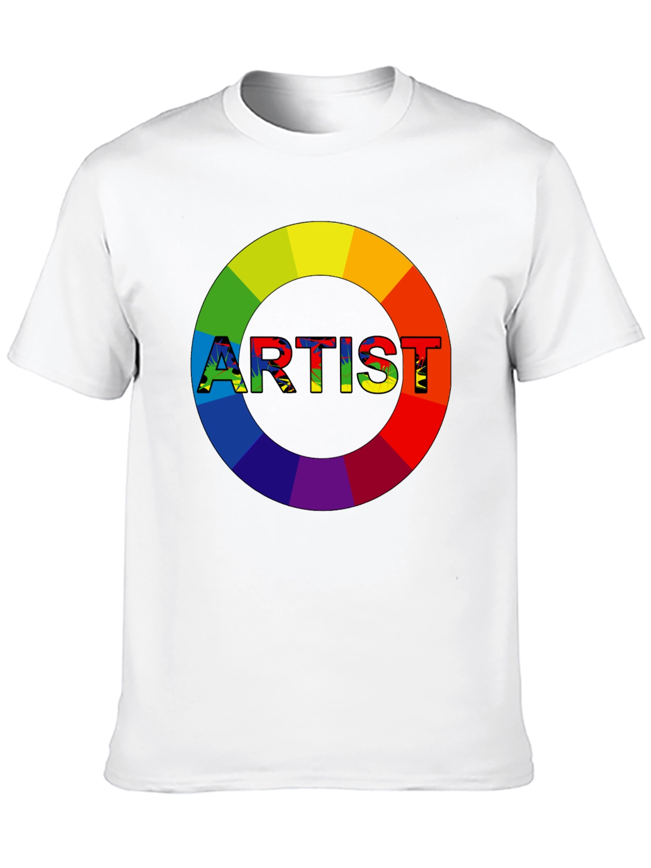 Rainbow Artist Graphic Tee - Creative Expression