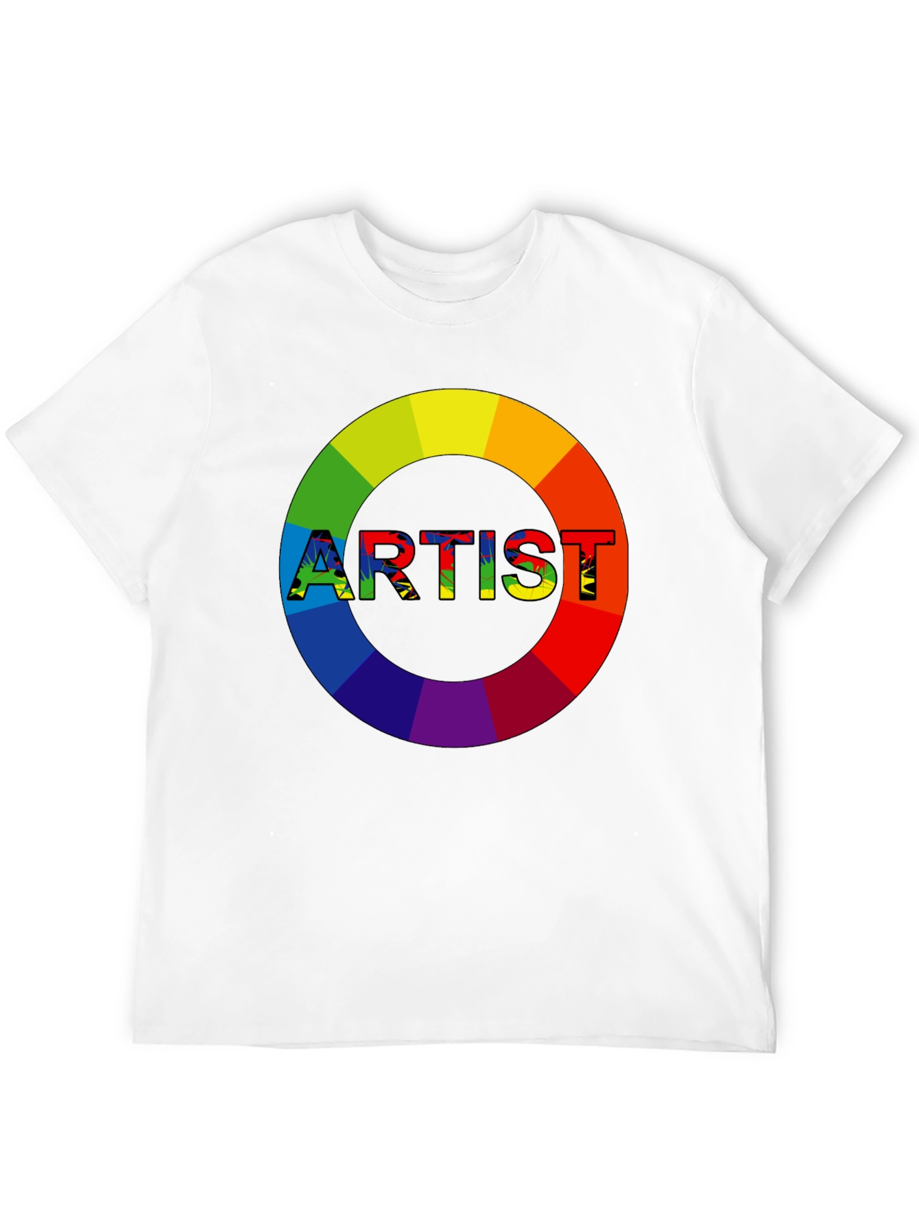 Rainbow Artist Graphic Tee - Creative Expression