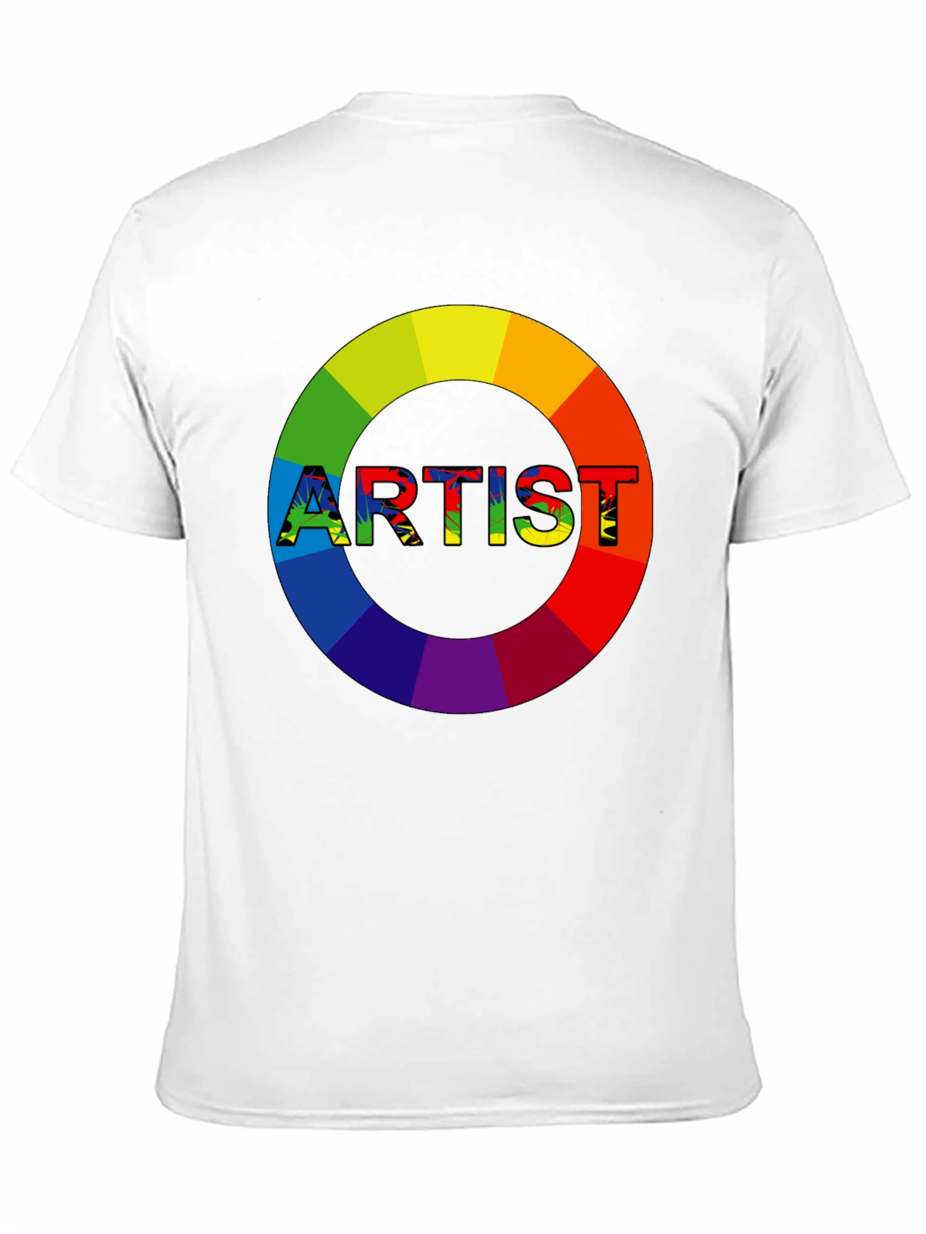 Rainbow Artist Graphic Tee - Creative Expression