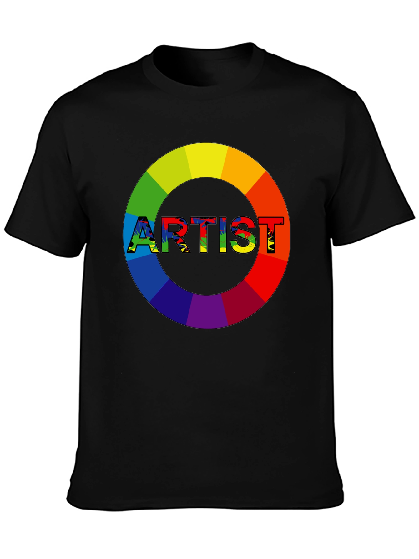 Rainbow Artist Graphic Tee - Creative Expression