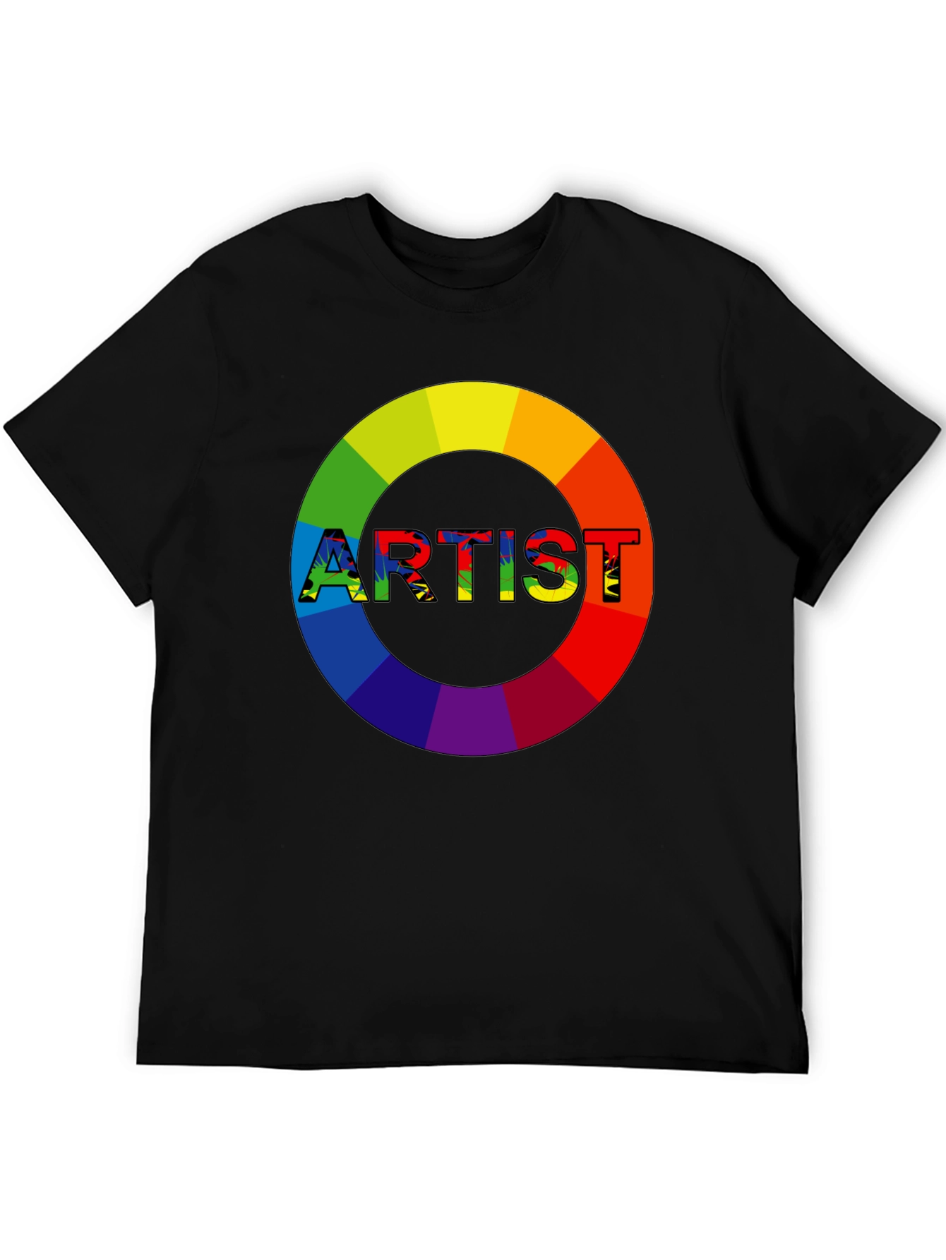 Rainbow Artist Graphic Tee - Creative Expression
