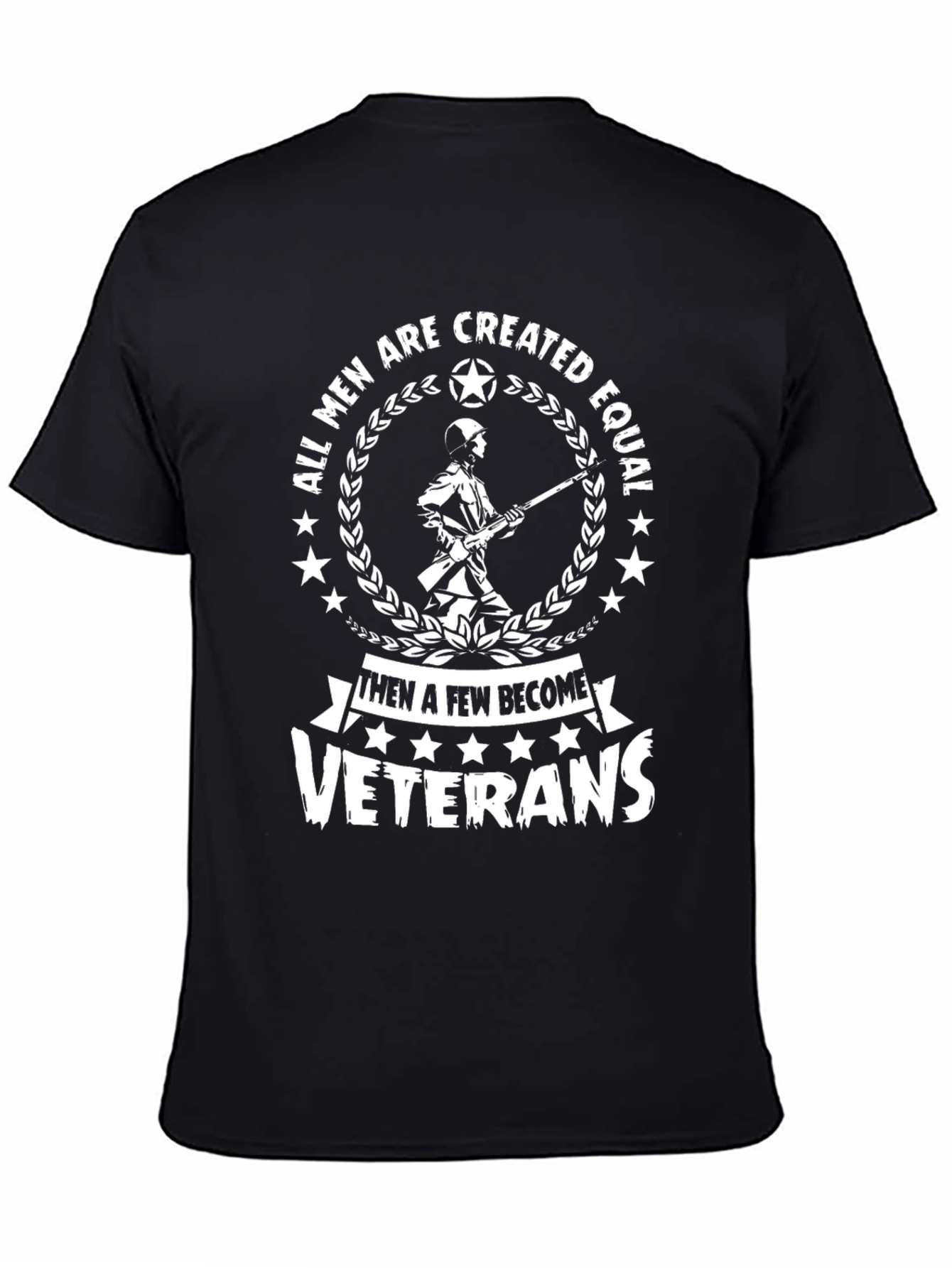 All Men Are Created Equal Veterans Graphic Tee