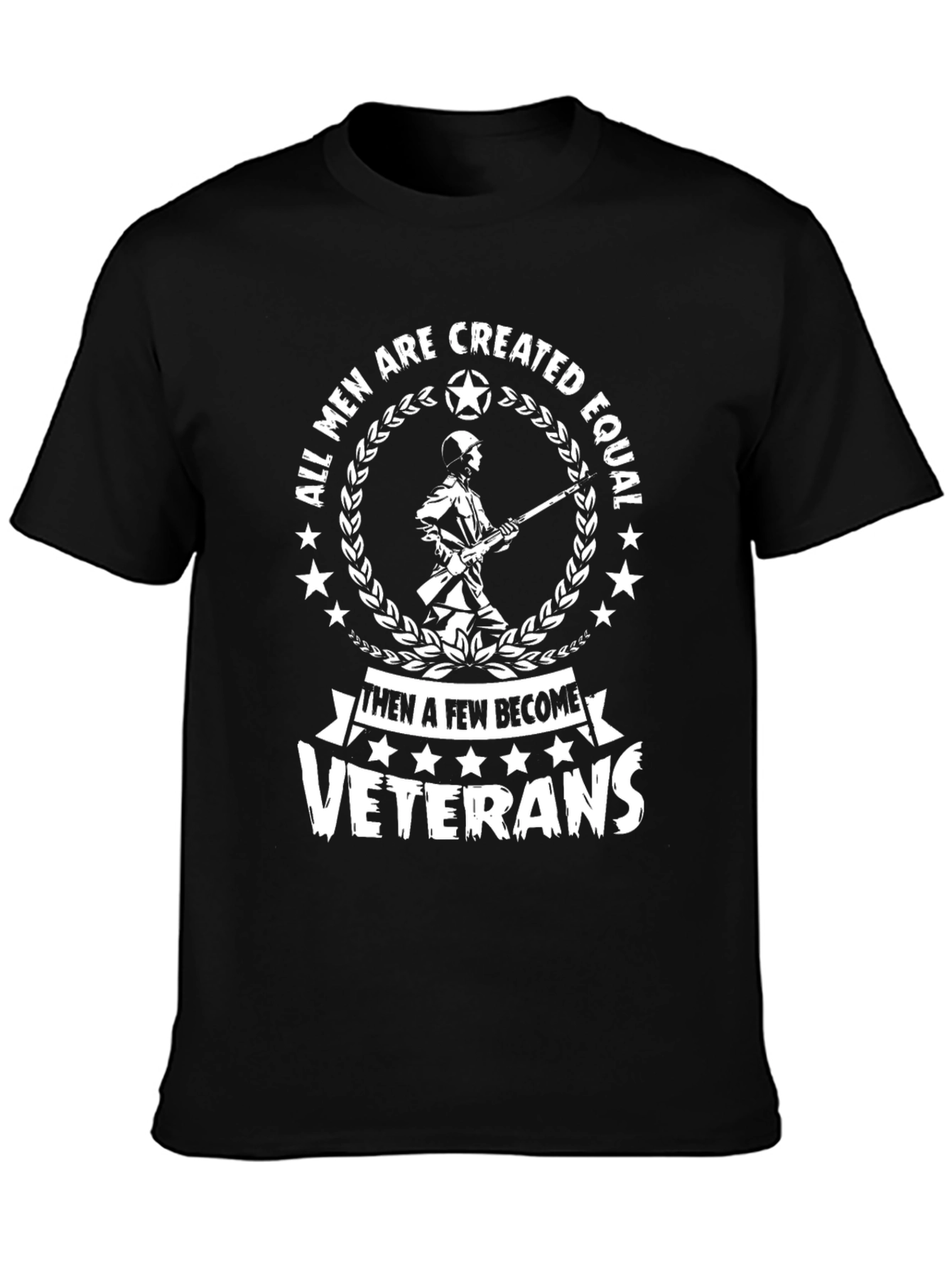 All Men Are Created Equal Veterans Graphic Tee