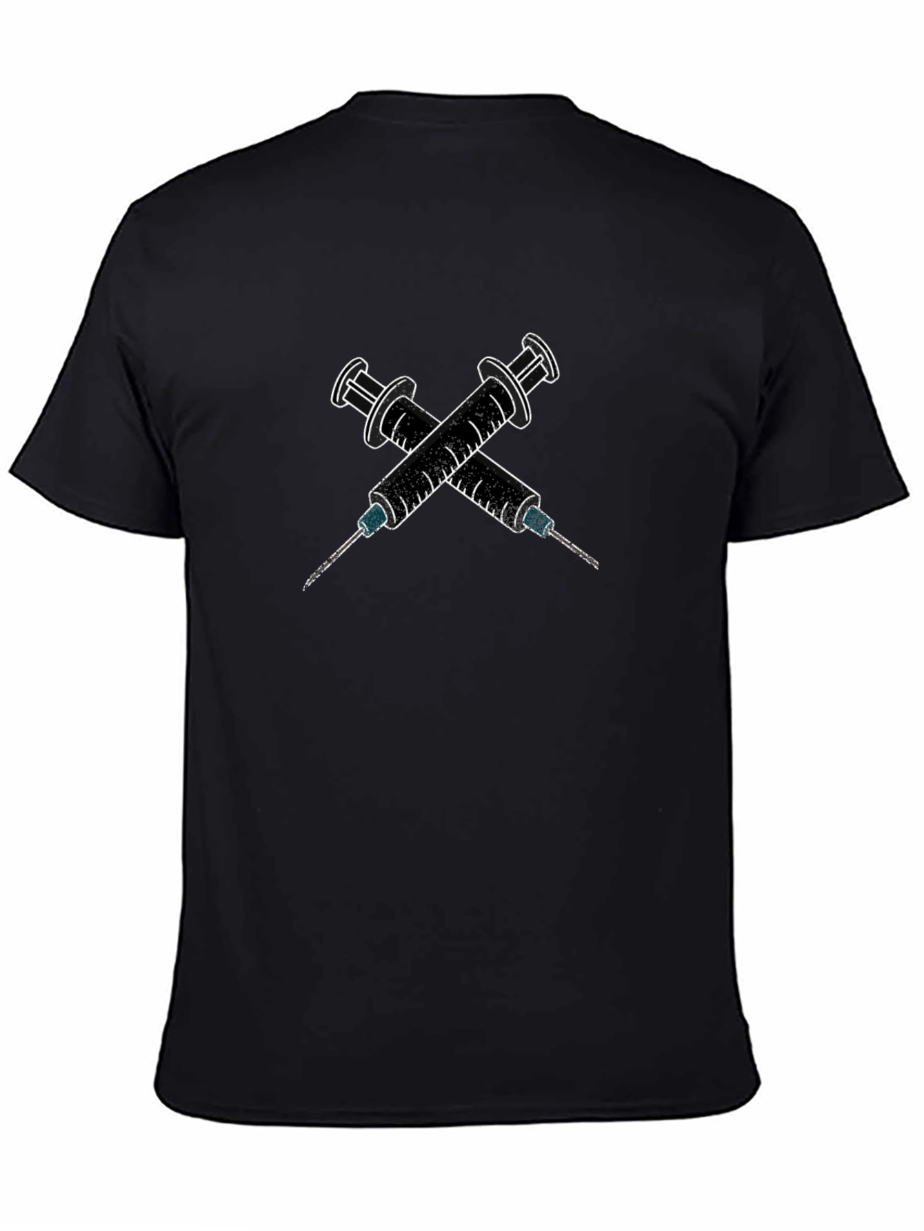 Edgy Syringe Graphic Tee - Bold Statement Shirt