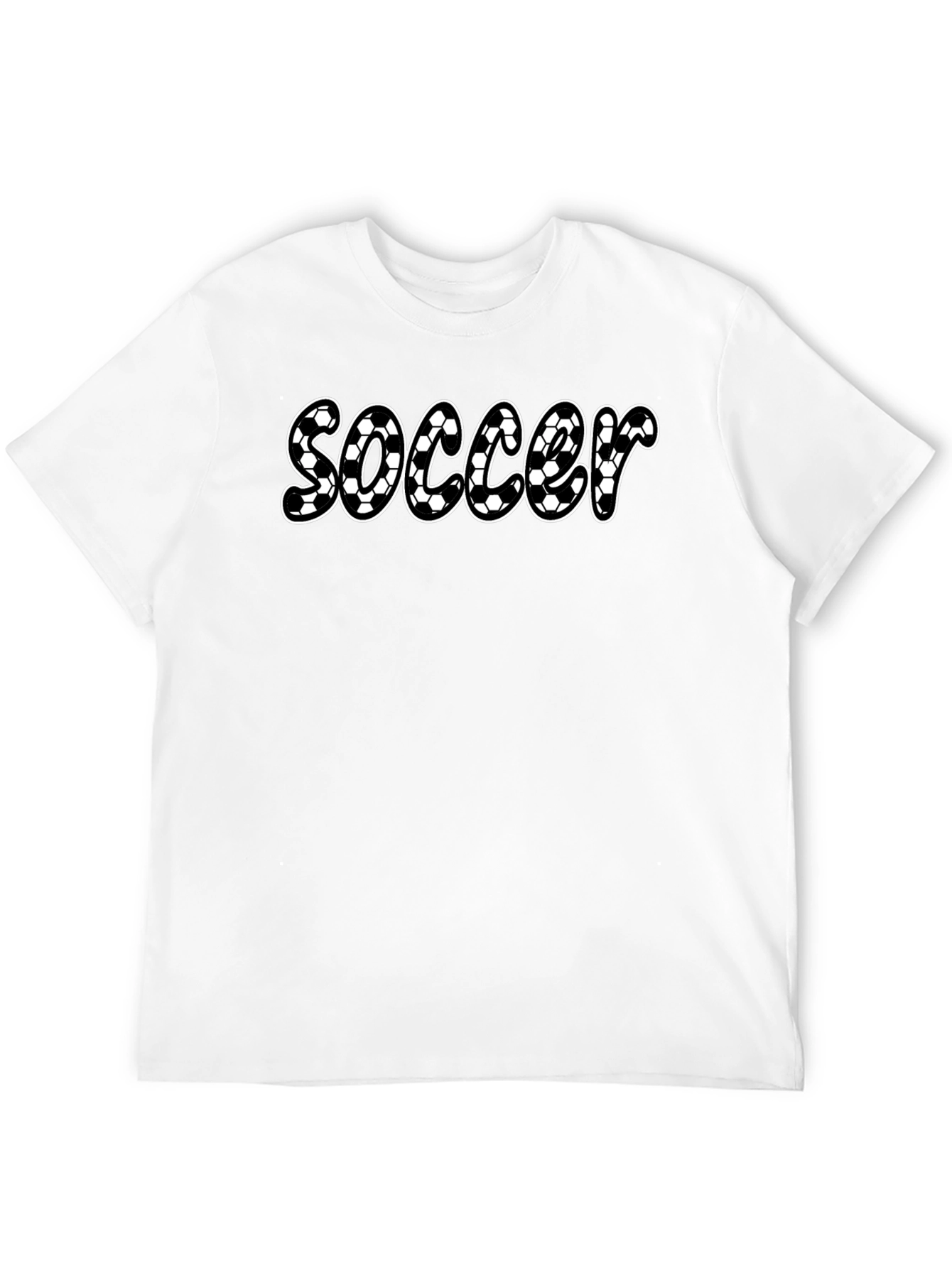 Soccer Ball Pattern T-Shirt - Sporty and Stylish!