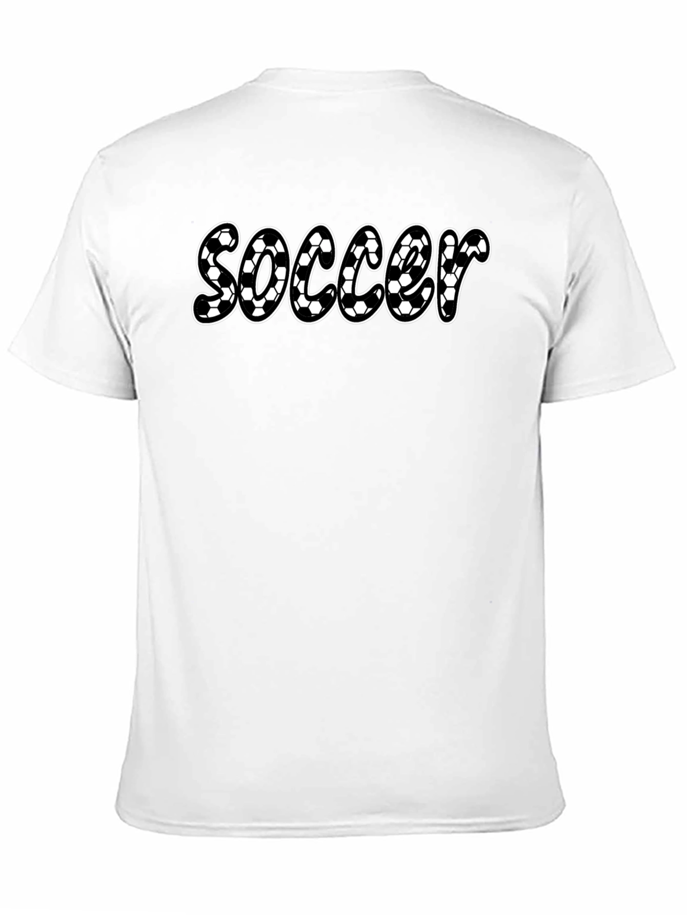 Soccer Ball Pattern T-Shirt - Sporty and Stylish!