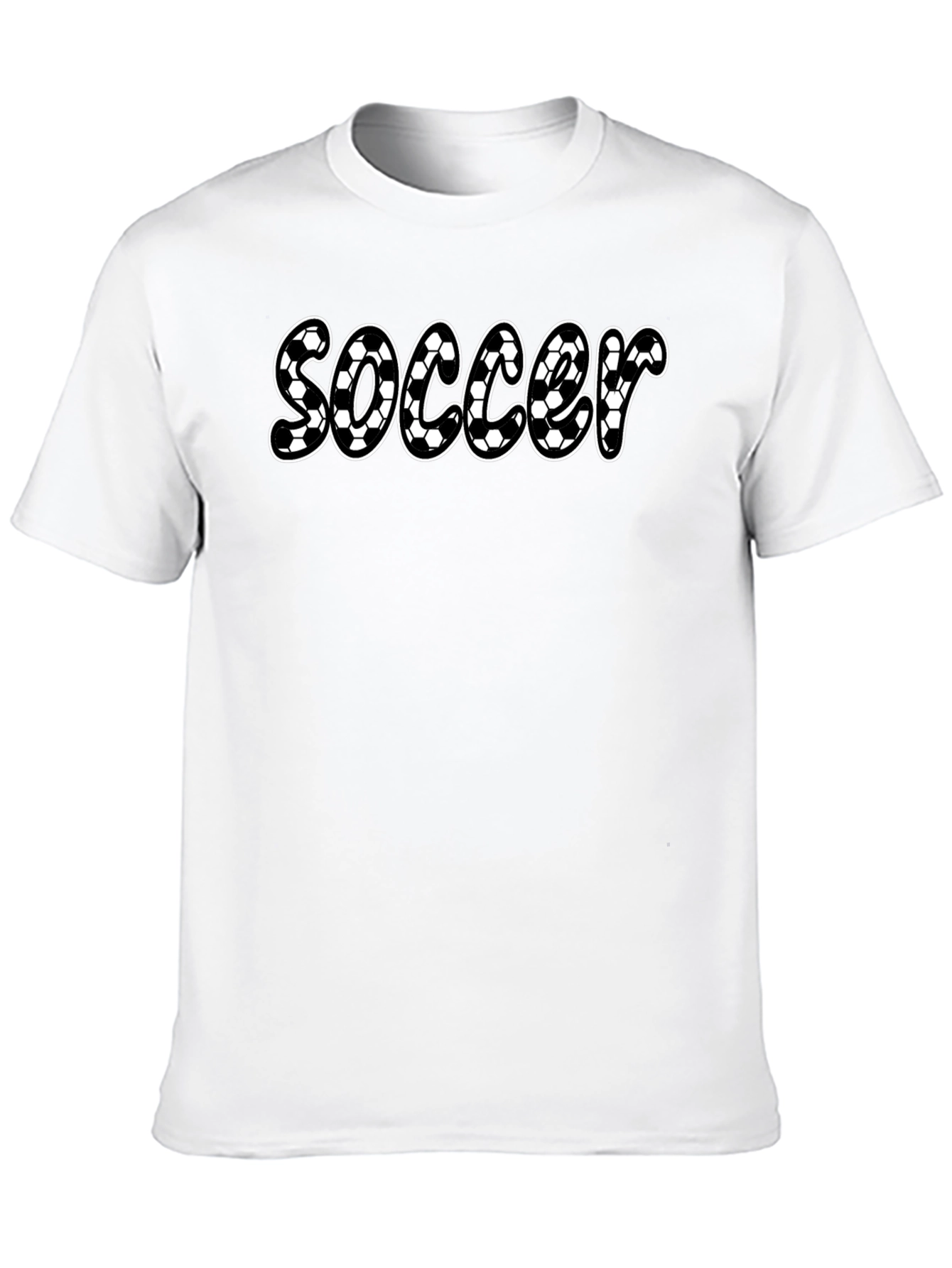 Soccer Ball Pattern T-Shirt - Sporty and Stylish!